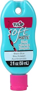 TULIP Soft Paint Peggable 30970 Sfpt 2Oz Matte Blazin Blue, As Detailed