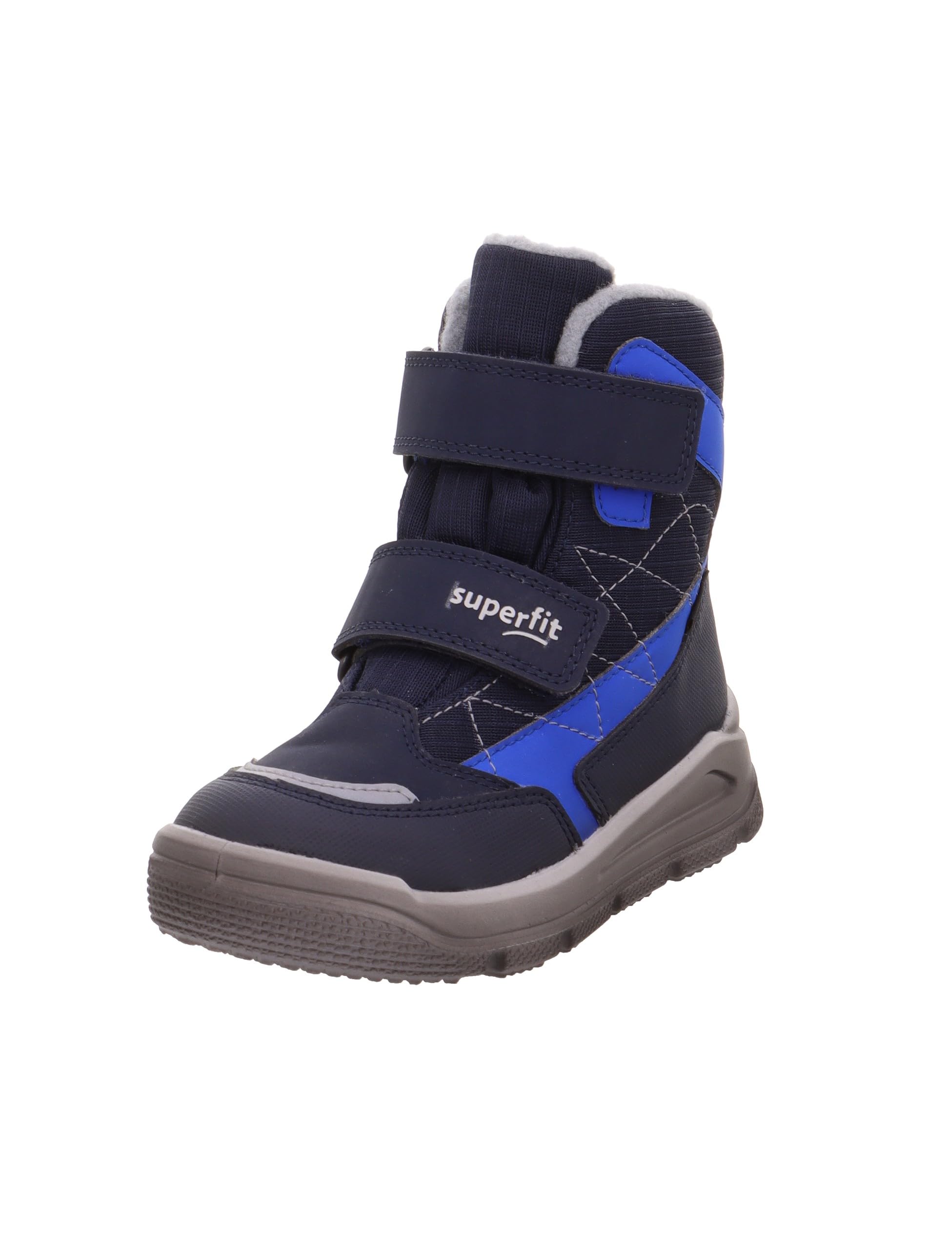 Superfit Boys Mars Warm Lined Gore-Tex Snow Boots, Blue Light Grey 8000, 8.5 UK Child