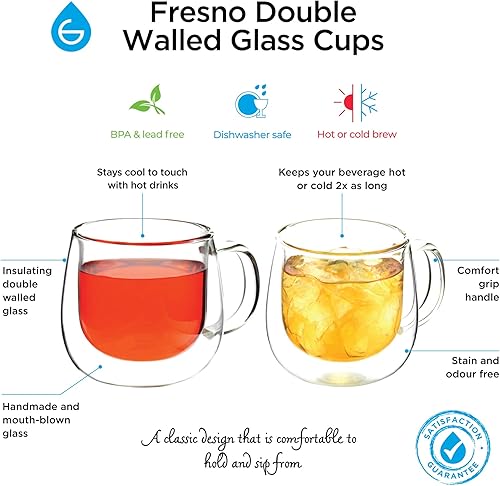 Miniatura 5 de GROSCHE Aberdeen - Infusor de té y tetera inteligente, sin BPA, fácil de limpiar, más empinado, preparación de hojas sueltas, diseño elegante, 17.7