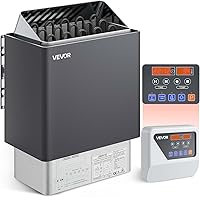 Vista 15 de VEVOR - Calefactor de sauna, estufa eléctrica de sauna de 220V, calentador de baño de vapor sauna con temporizador de 3h y temperatura ajustable