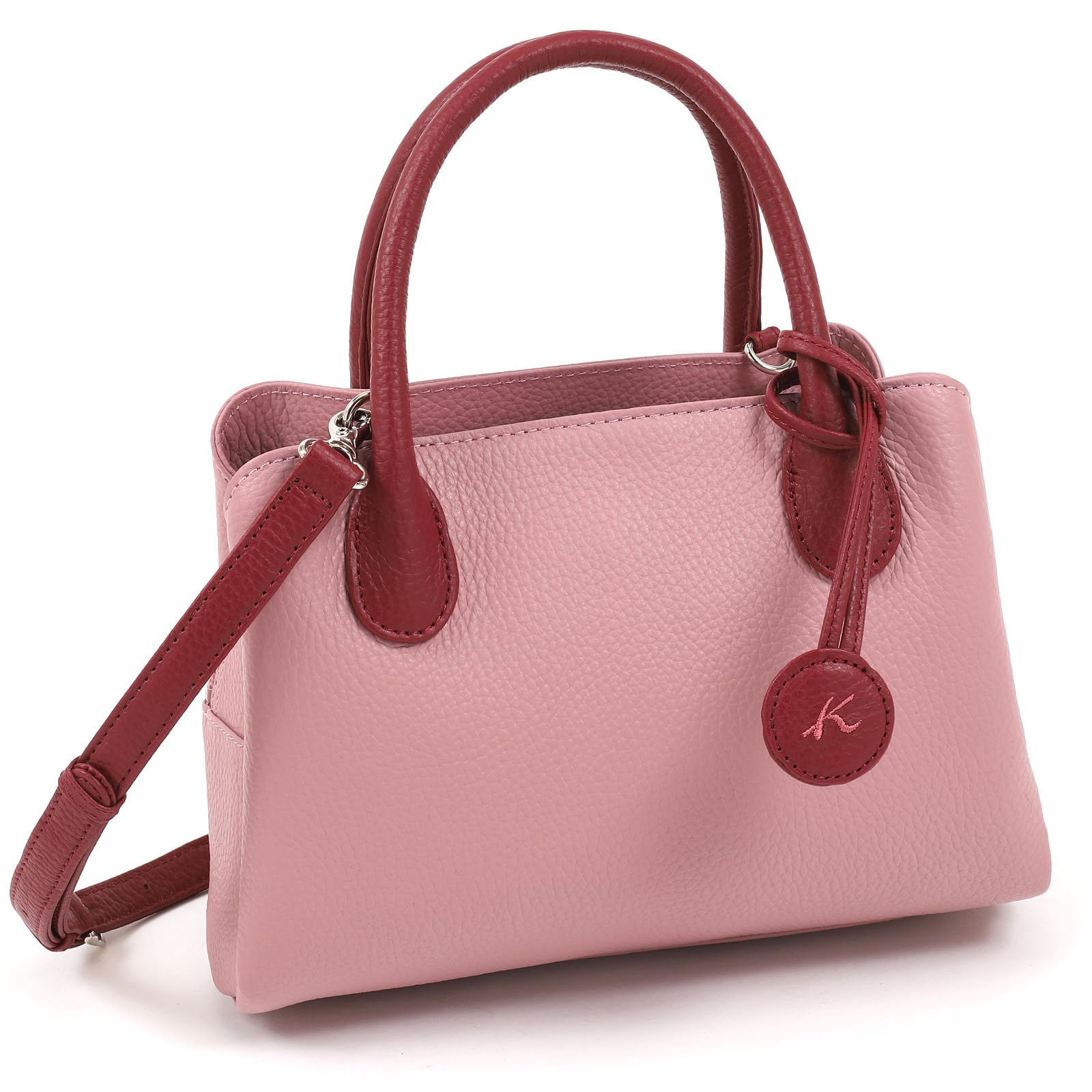 Amazon | [キタムラ] Kマーク入りタグ 2wayハンドバッグ Y-1313 ピンク