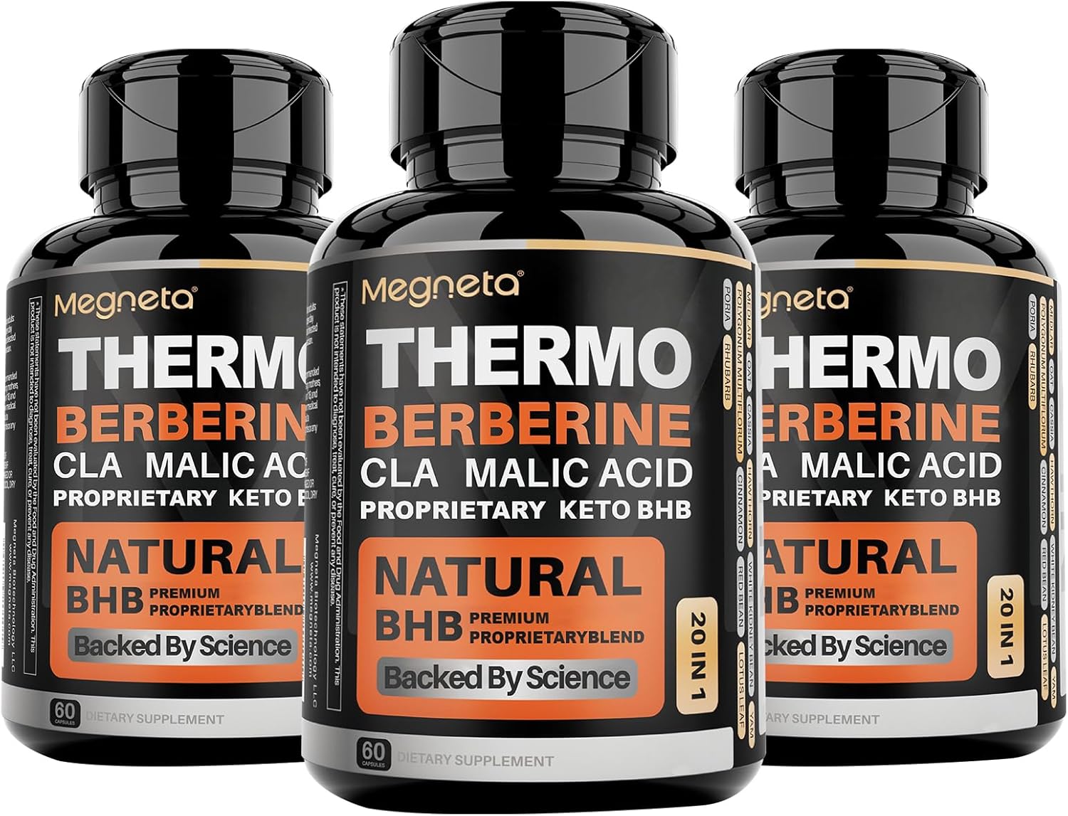 Thermo Capsules| Turmeric, Cinnamon, Berberine |180 Capsules