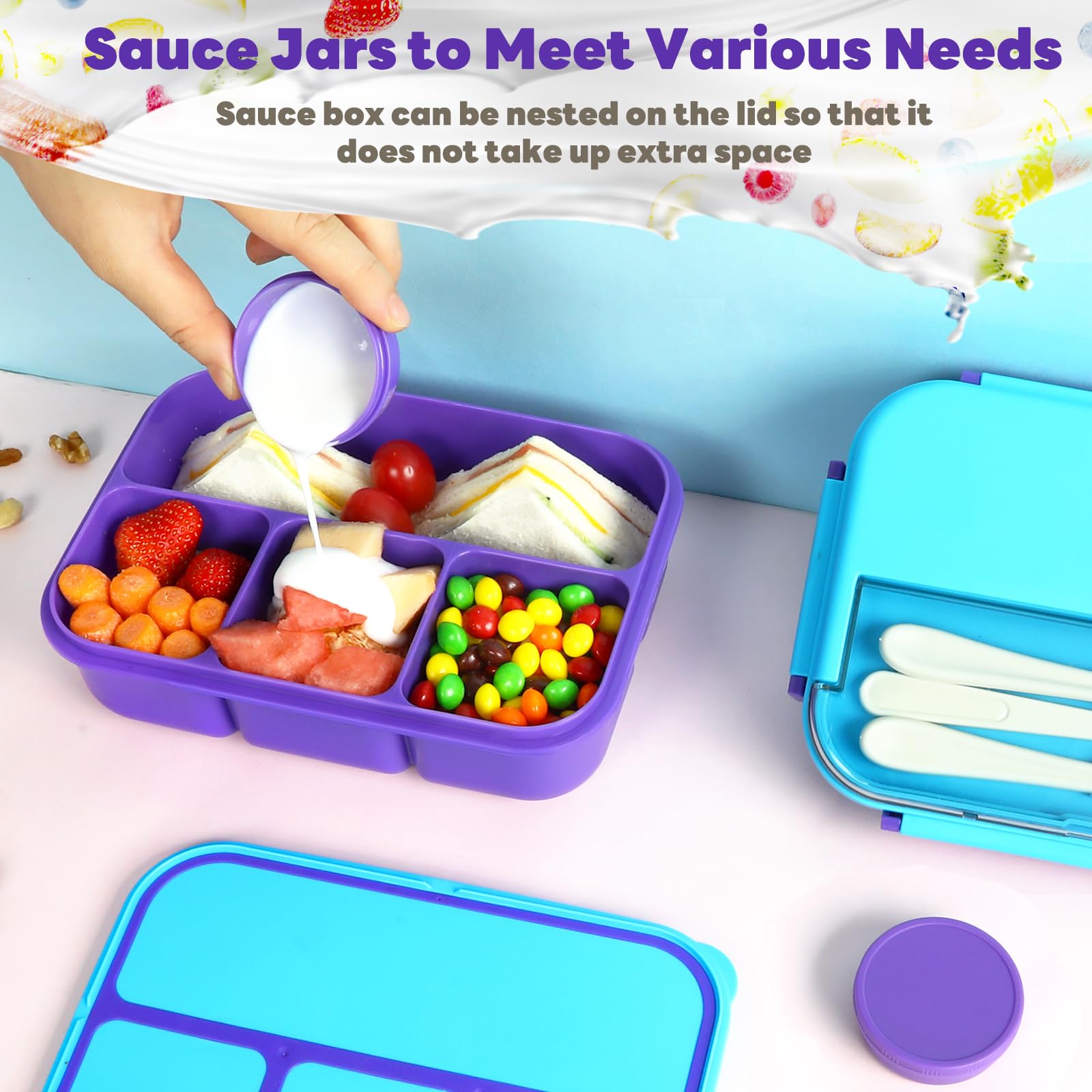 Bento Boxumami Maplenight Bento Lunch Box Adult & S Compartment Meal ...