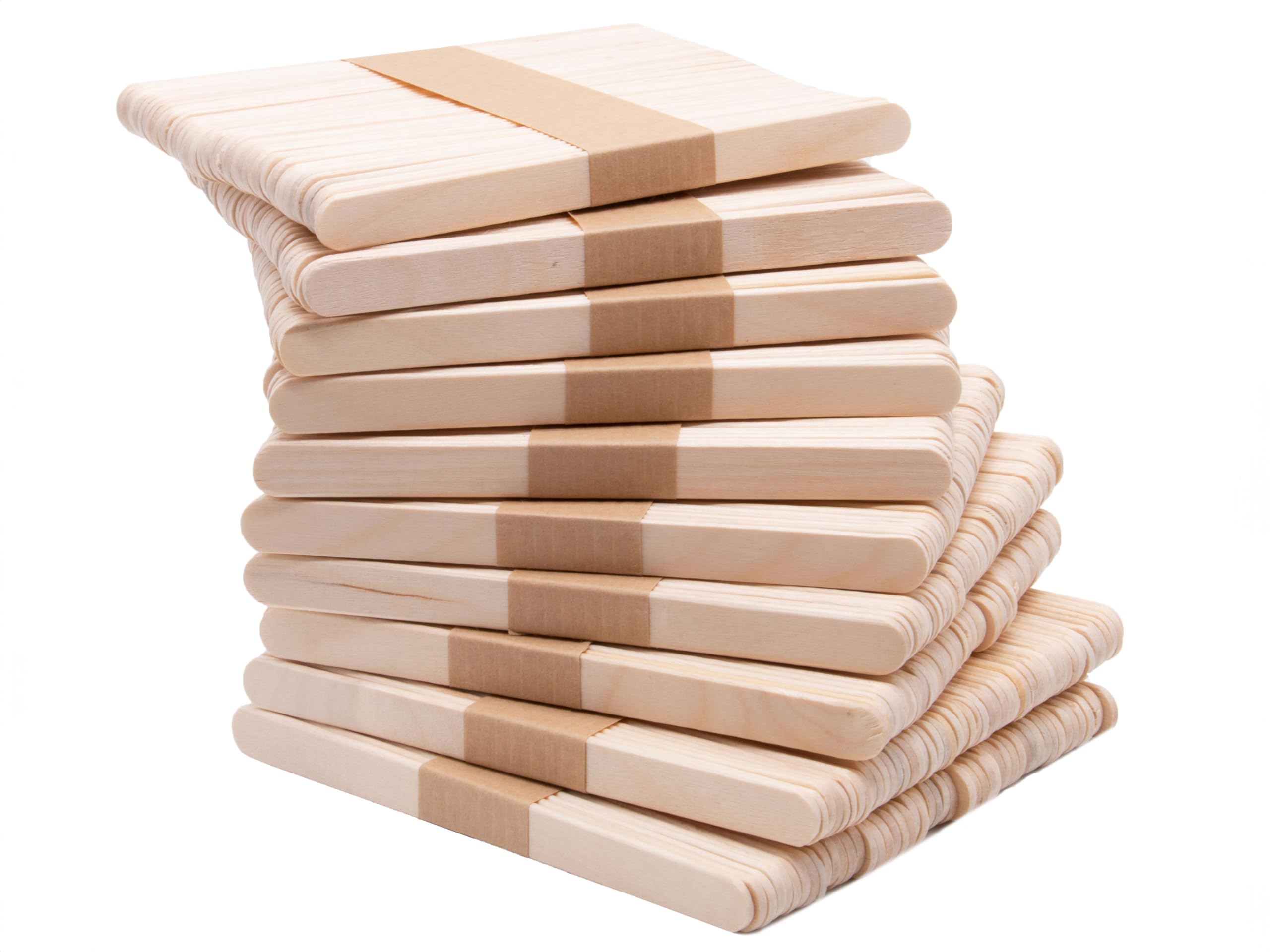 Zollner24: Palitos para helados: 500 palitos de madera natural, 11 x 1,1 cm, ecológicos y sin astillas, perfectos para manualidades