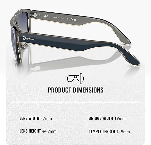 Miniatura 4 de Ray-Ban RB4407 Square Shaped Sunglasses for Men & Women with Official RAYBAN Eyewear Kit