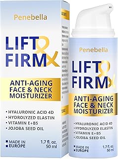 Lift & Firm, Brighten and Repair Anti Aging Cream by Penebella - Day & Night Moisturizing Organic Anti Wrinkle Cream (Face & Neck Cream)