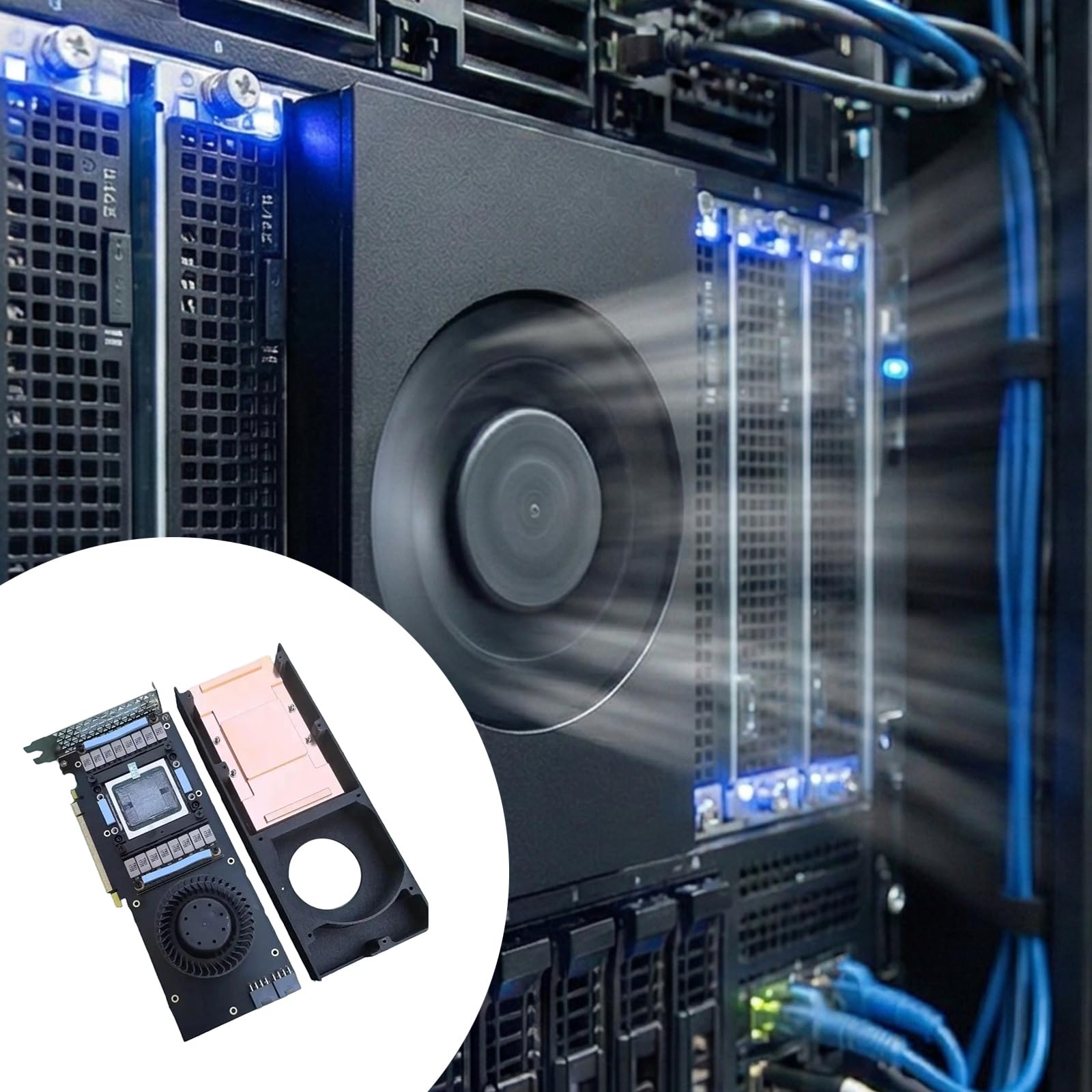 Professioneller SXM2-auf-PCIe-Adapter, SXM2-Kupfer-Lüfter auf PCIE-Adapterkarte, Kühlkörper, GPU-Konverterkarte für V100