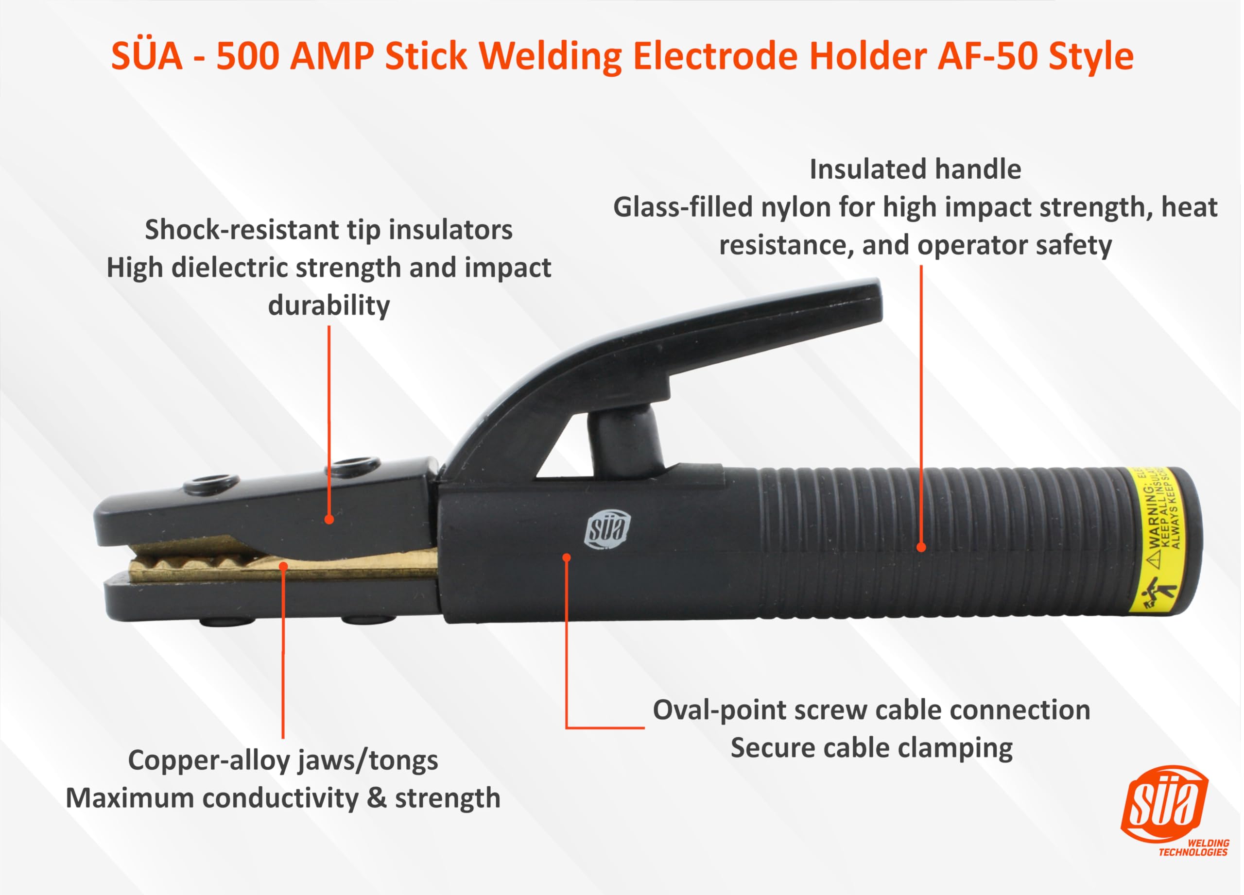 Cable de montaje de plomo para electrodo de soldadura de 350 Amp – cable de 1/0 AWG