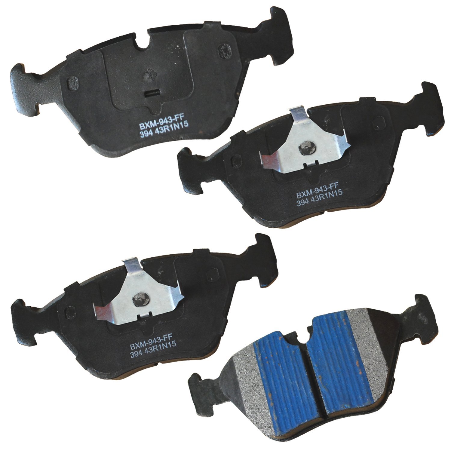 Bendix Premium SBM394 Semi-Metallic Front Brake Pads for Select Models BMW 525i, 525iT, 530i, 535i, 535is, 540i, 735i, 735iL, 740i, 740iL, 750iL, M3, M5, Z3
