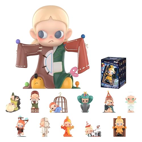 POP MART Zsiga We All are Kids Series Figures, Zsiga Blind Box Figures, Random Design Action Figures Collectible Toys Home Decorations, Holiday Birthday Gifts, Single Box - Zsiga We All Are Kids - Single Box