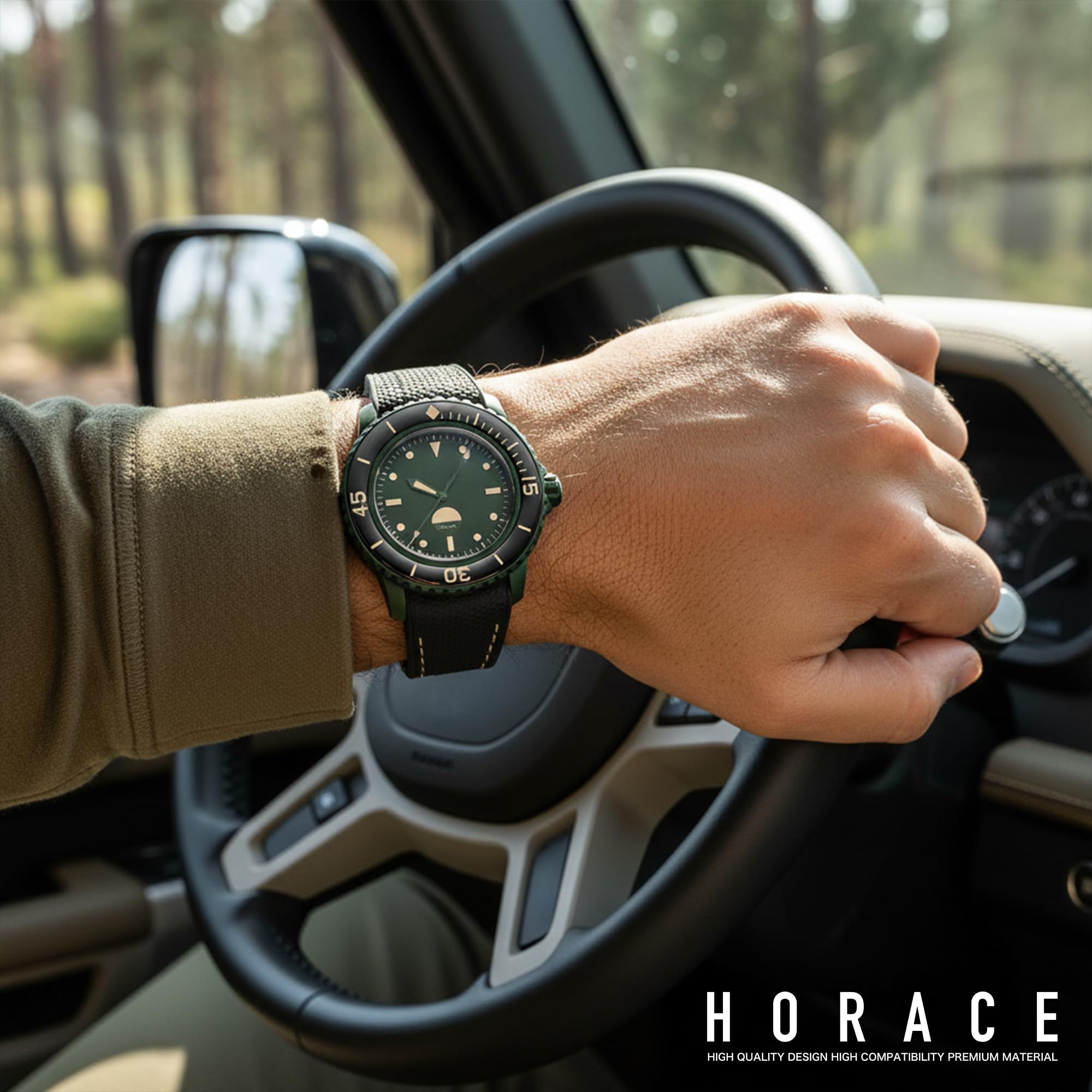 HORACE Correa de reloj de 22 mm en Silicona Líquida – Compatible con Blancpain x Swatch Scuba Fifty Fathoms – Kit de montaje incluido