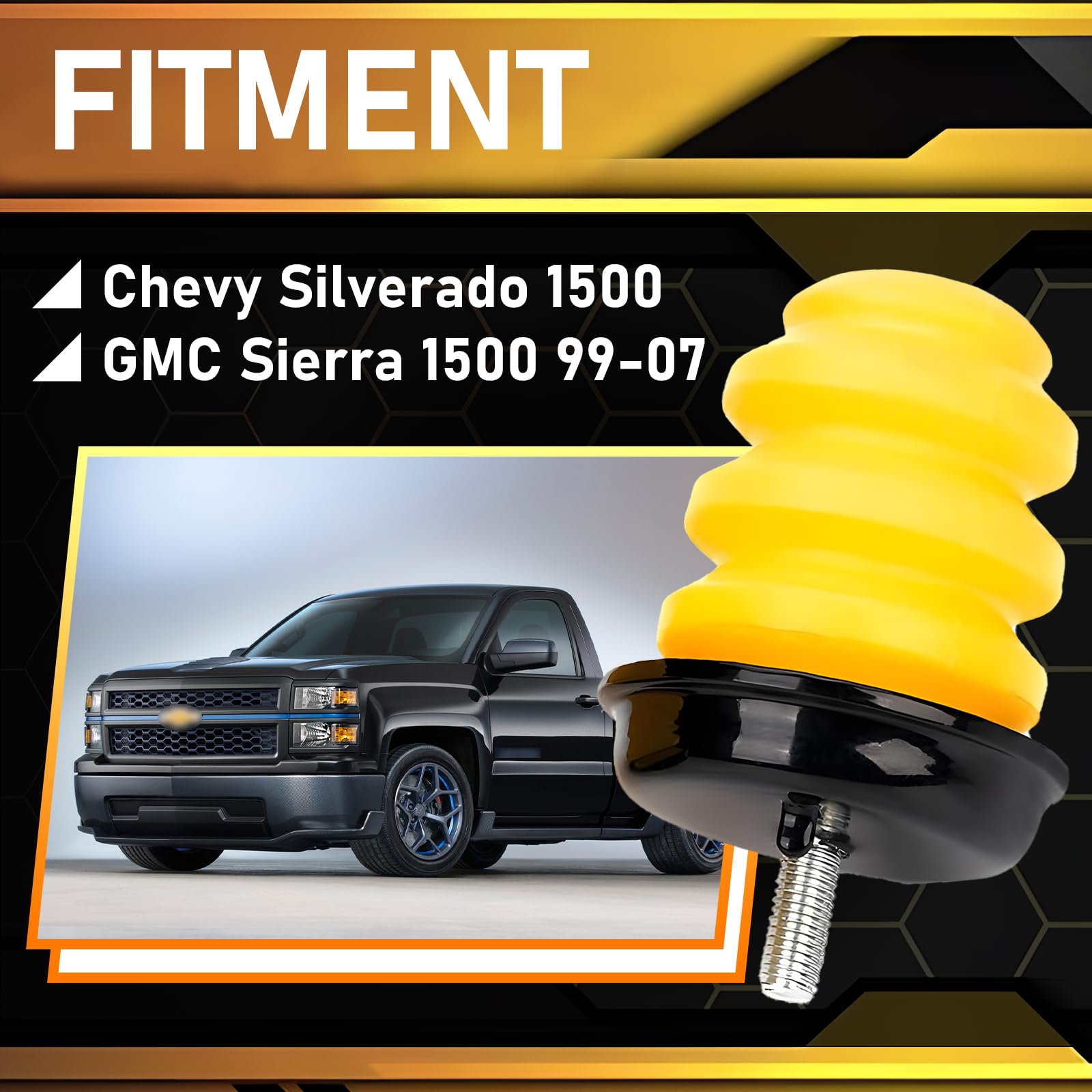 Amazon.com: Rear Axle Bumper with Nuts 15712438 523-049 Compatible  