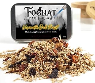 Cocktail Smoker Wood Chips - 4oz Vermouth Oak Roast Shavings for Smoker, Whiskey & Drink Infuser Kit - Culinary Wood Smoking Chips for Hand Held Food Smoke Gun