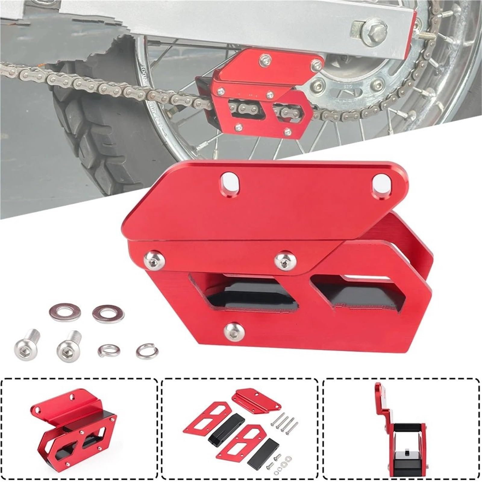 osłona zębatki silnika Pasuje do Honda XR125L XR150L XR190L 2010-2024 Osłona zębatki łańcucha Osłona prowadnicy łańcucha(Chain Guide Slider)