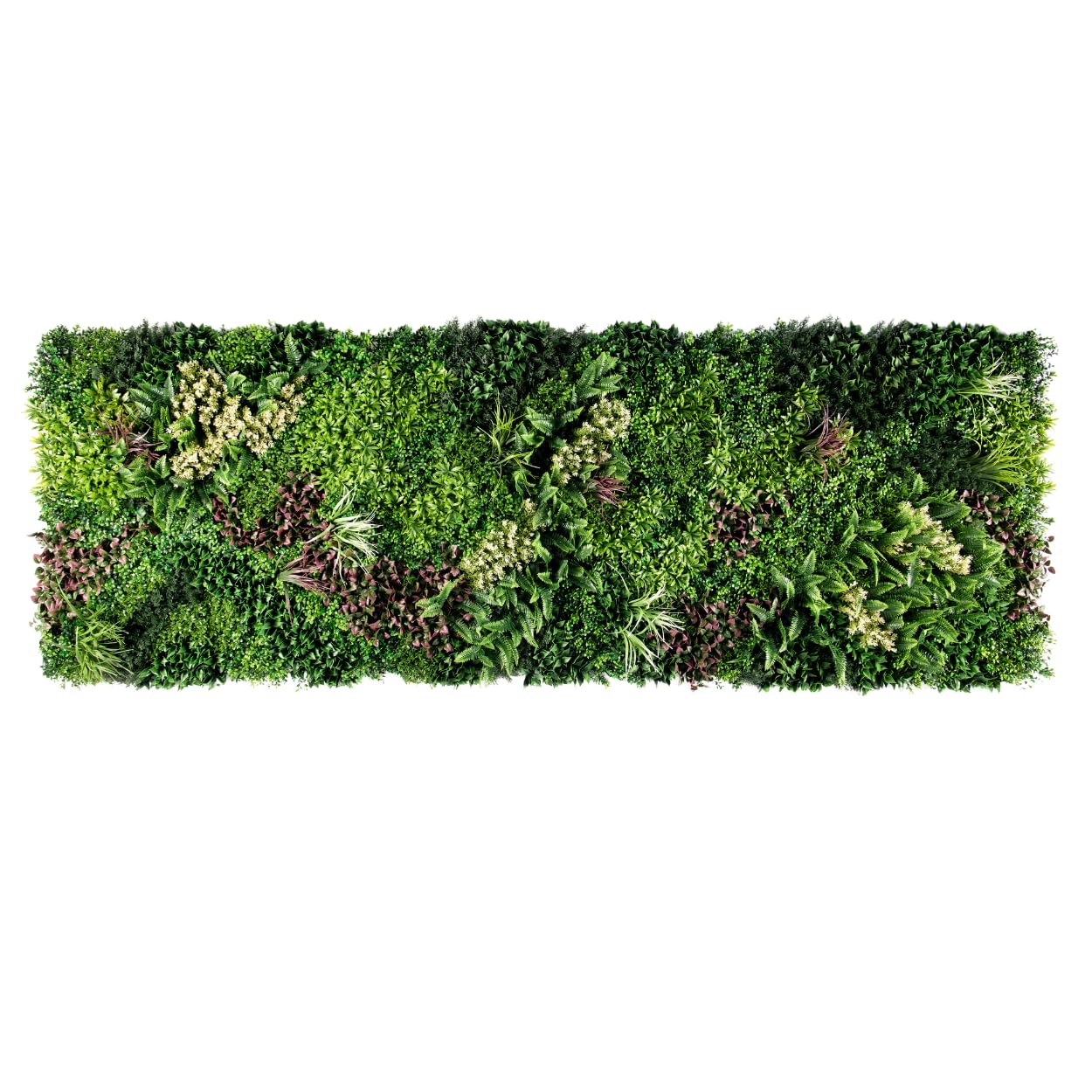 Artificial Plant Flower Living Wall Panels Realistic Indoor/Outdoor Garden 100cm x 100cm Home, Office, Cafe, Shop, Salon, Wedding (Lakeside) — image 1