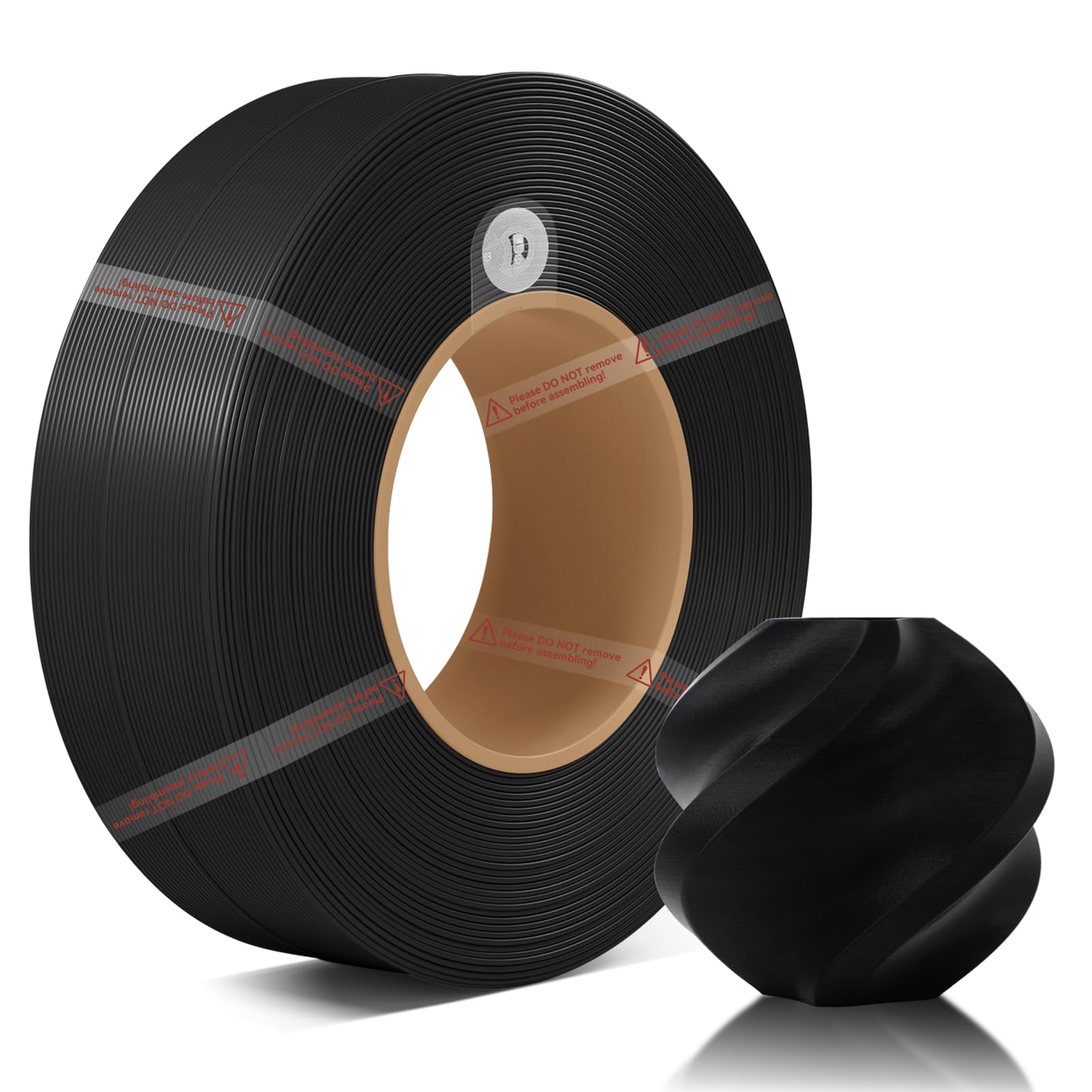 Bambus 1,75 mm PLA podstawowy filament uzupełniający, wysoka wytrzymałość, wysoka prędkość i łatwy nadruk, przyjazny dla środowiska, z RFID do Bambu Lab A1, A1MINI, X1, P1 AMS 1 kg +/- 0,03 mm