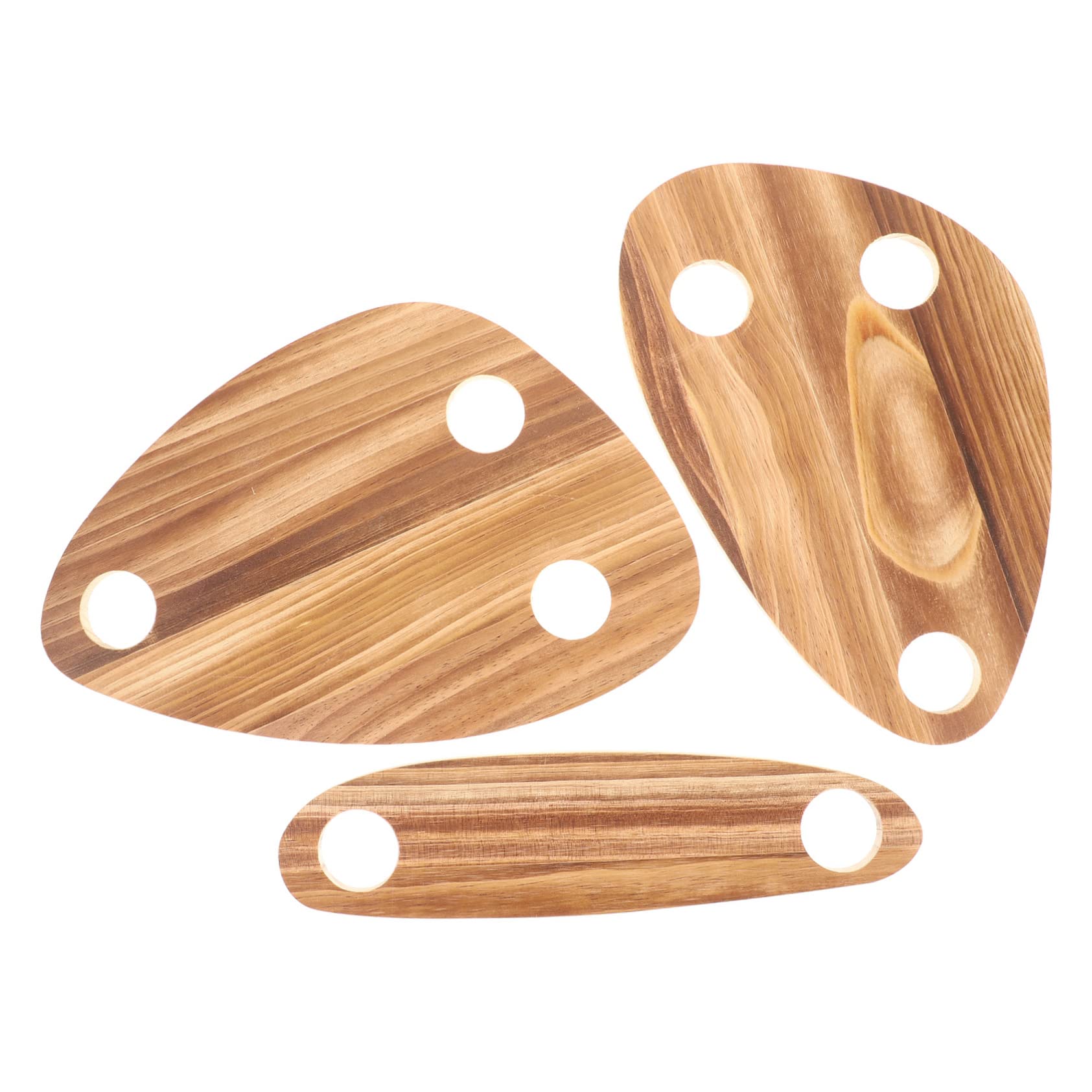 IMIKEYA Plateaux de Service à Bouteilles 3 Pièces en Bois pour Table