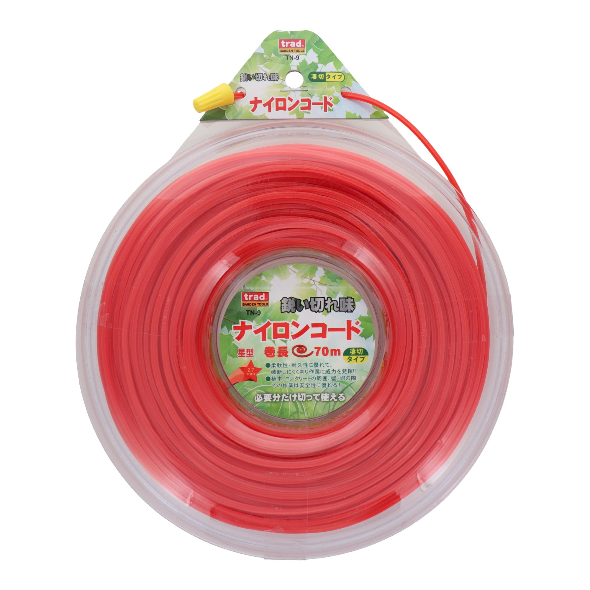 Amazon | 三共コーポレーション trad ナイロンコード 星型2.7mm 70m TN 