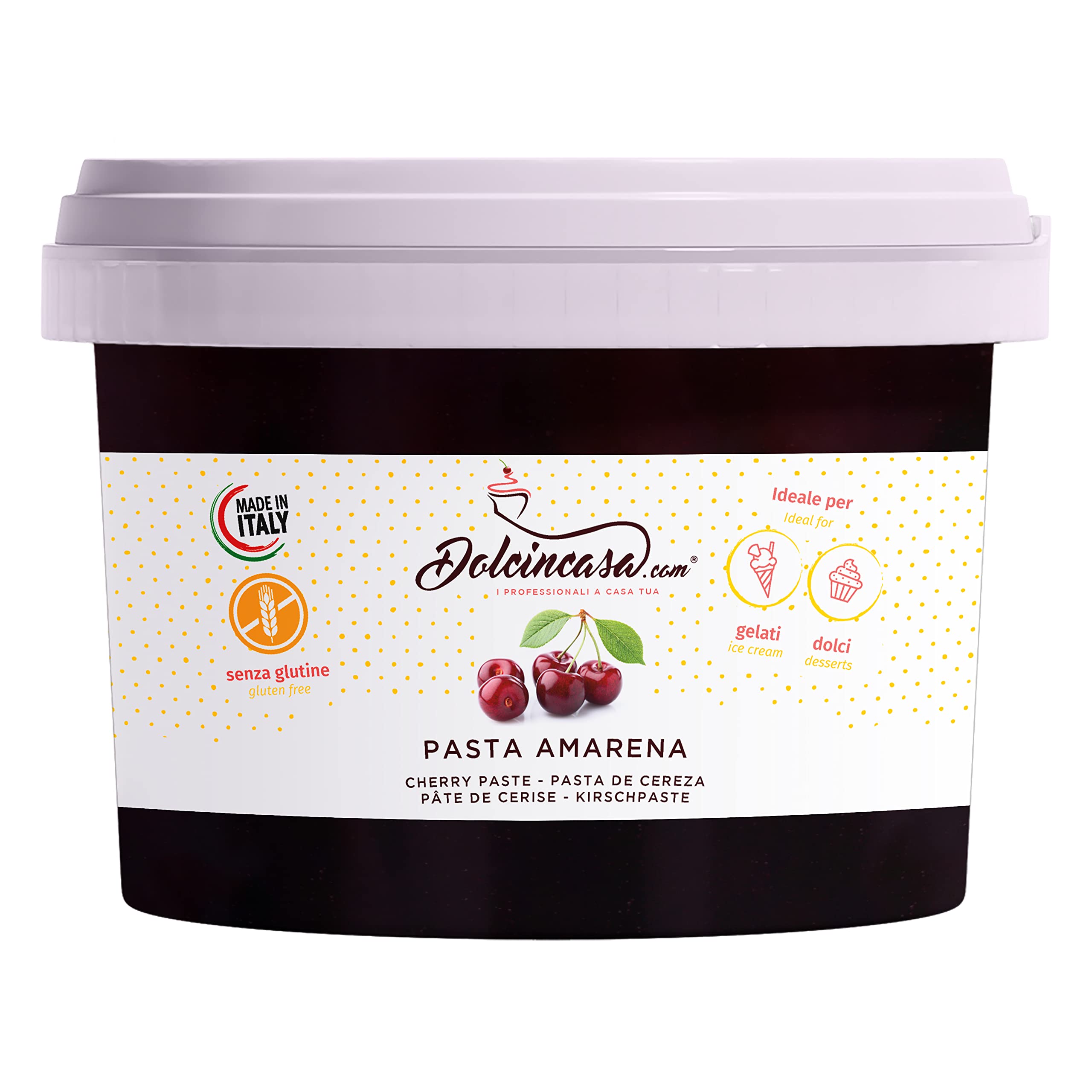 Pasta Gelato Amarena 200 Gr ottimo impiego in Gelateria e Pasticceria