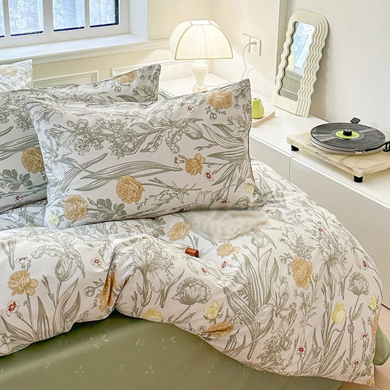 Amazon｜掛け布団カバー 綿100% 3点セット 150*200a*3 花柄 掛けカバー