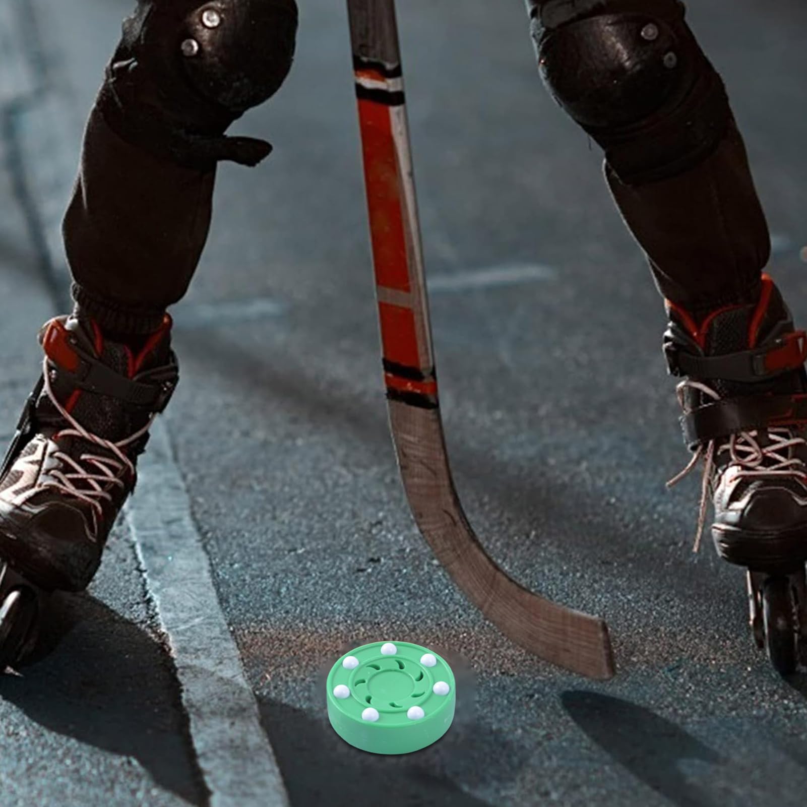 Générique Rondelle de Hockey intérieure, rondelle de Hockey à Rouleaux | Pucks de en Mousse,Équipement d'entraînement Sportif Multifonctionnel à Balle Plate intérieure à l'étanché