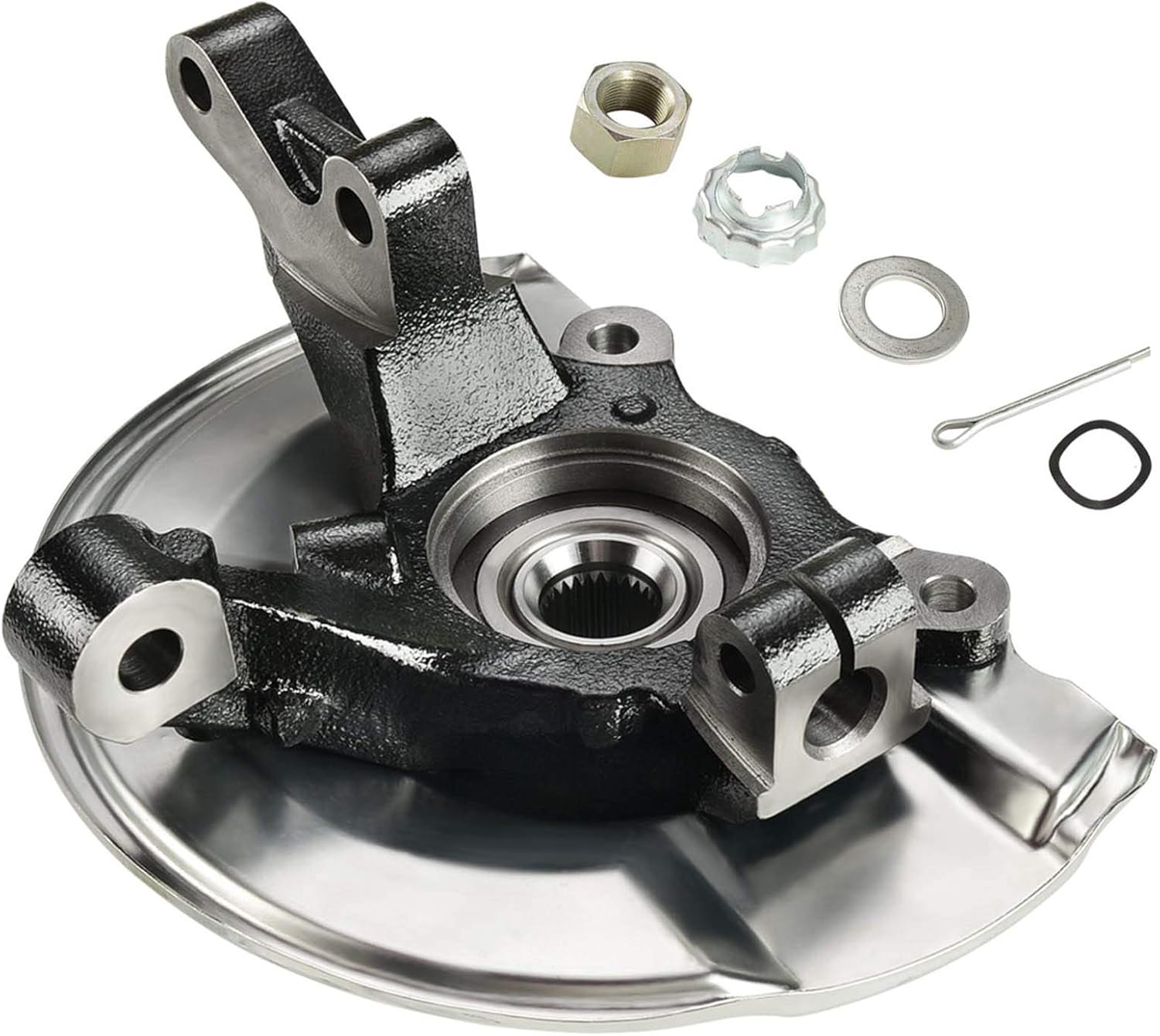 Front Left Driver Wheel Bearing Hub Knuckle Assembly Replacement for Dodge Caliber Jeep Compass Patriot