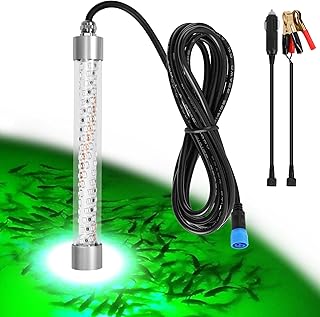 Underwater Fishing Light 12V / 110V Fish Attracting Light for Boat Docks Kayaks at