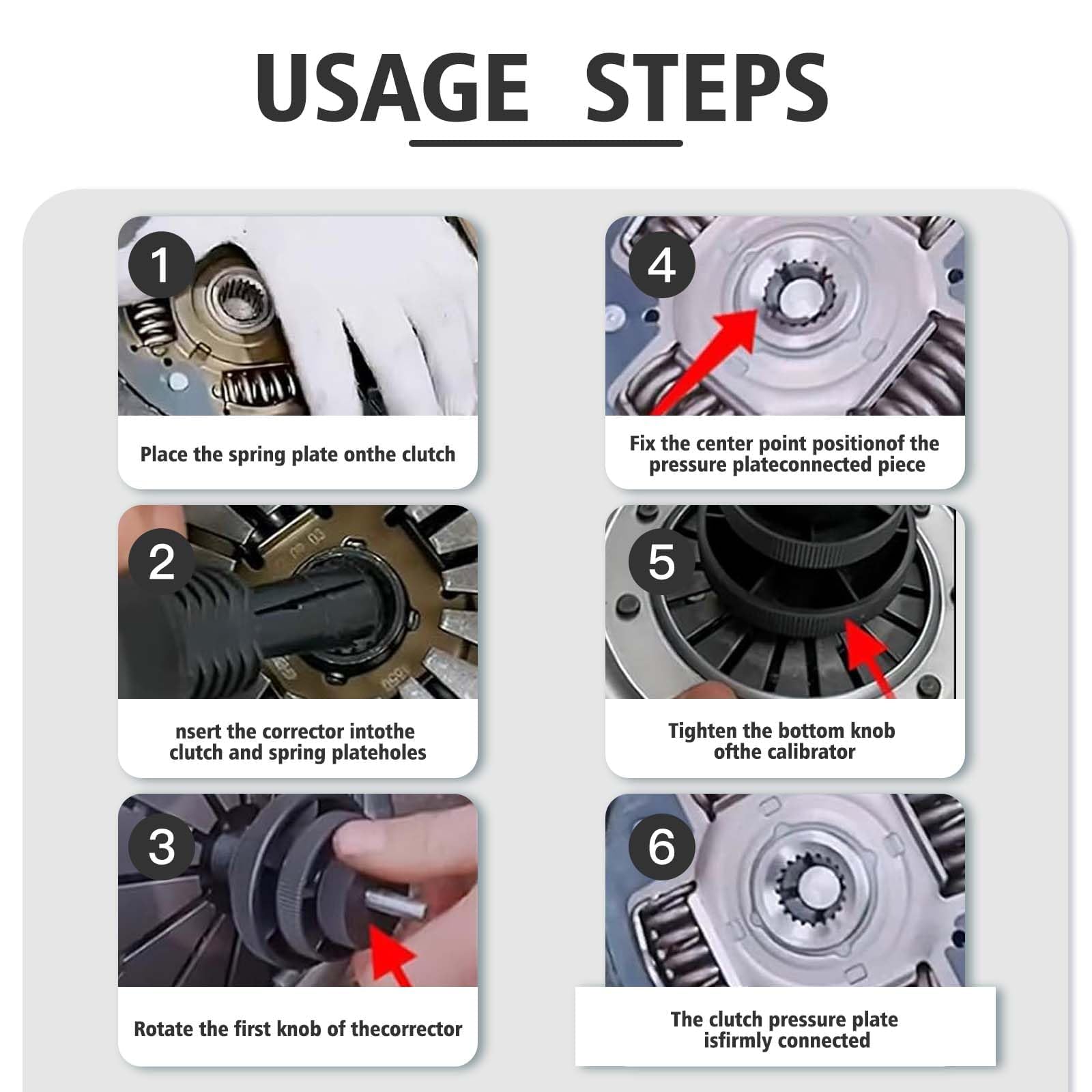Strumento di Allineamento della Frizione Universale per Auto, Strumento Professionale per l'Allineamento dei Dischi di Frizione, Compatibile con Veicoli fino a 5 Tonnellate, Include Accessori