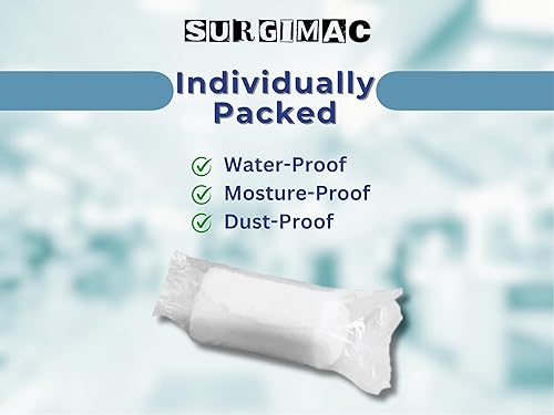 Miniatura 5 de SurgiMac First Aid Fluff Bandage Roll Gauze, 100% Cotton Woven, 6-Ply, 4.5 Inch x 4.1 Yards, Non-Sterile, Case of 48