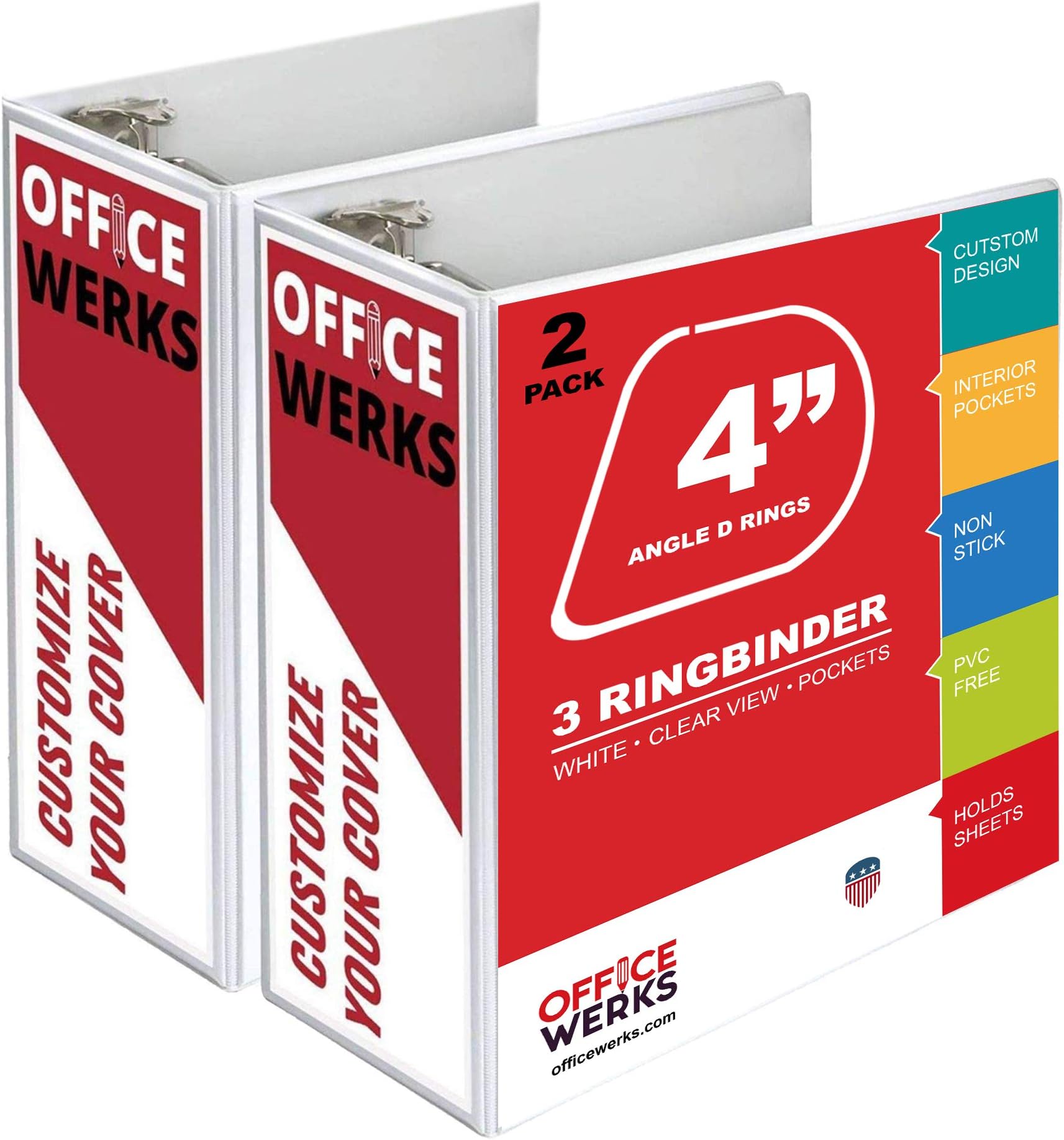 3 Ring Binder, Professional D Ring Binder 5 Inch