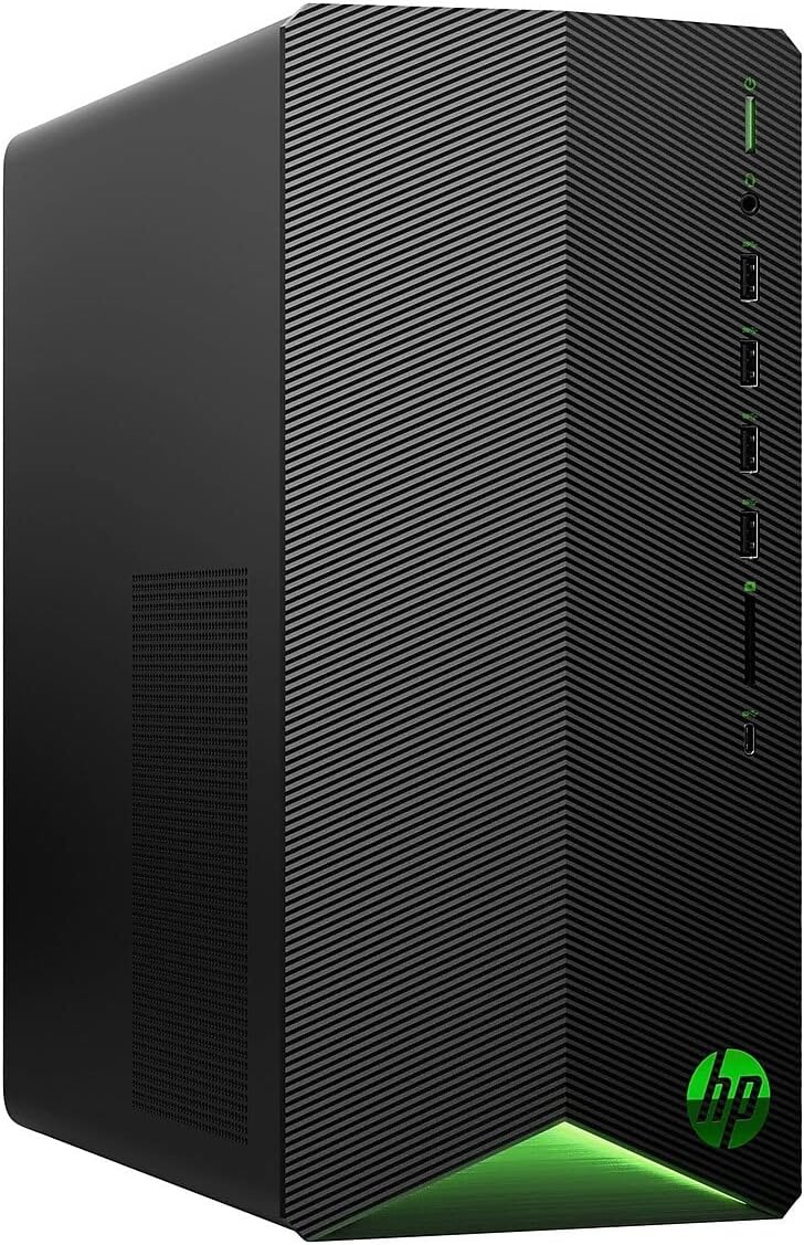 HP Pavilion Gaming Desktop PC - AMD 6-Core Ryzen 5 5600G Processor, AMD Radeon RX5500, 8GB RAM, 256GB PCIe NVMe SSD, Win 10 Home