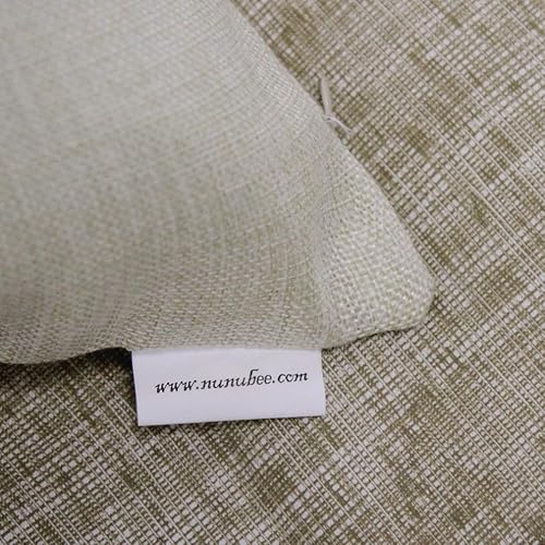 Miniatura 5 de Nunubee Funda de almohada decorativa de lino, fundas de cojín cuadradas, fundas de almohada para sofá, cama, decoración del hogar, 18 x 18 pulgadas,