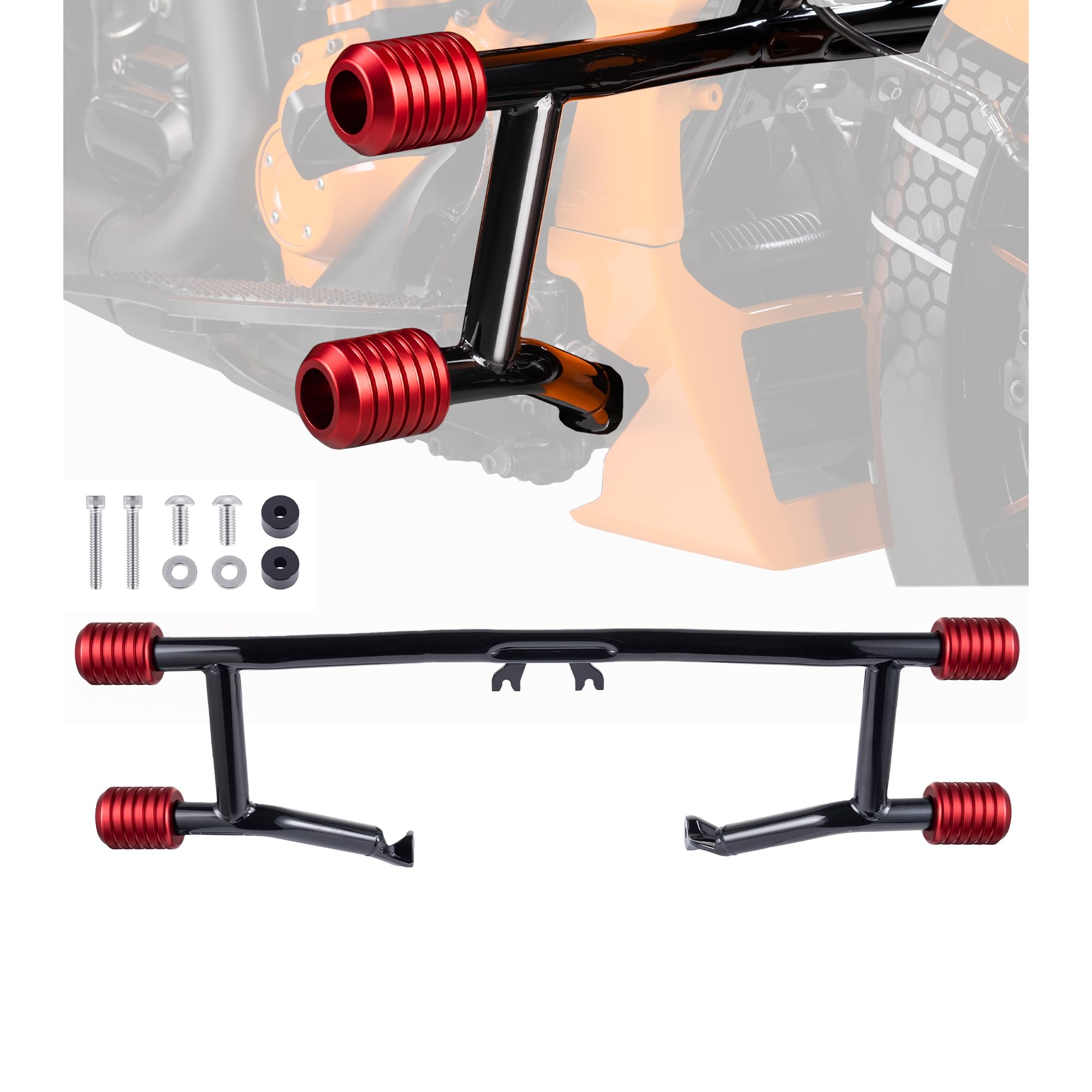 Amazon.com: Advanblack Engine Guard Flat Out Crash Bar Protek