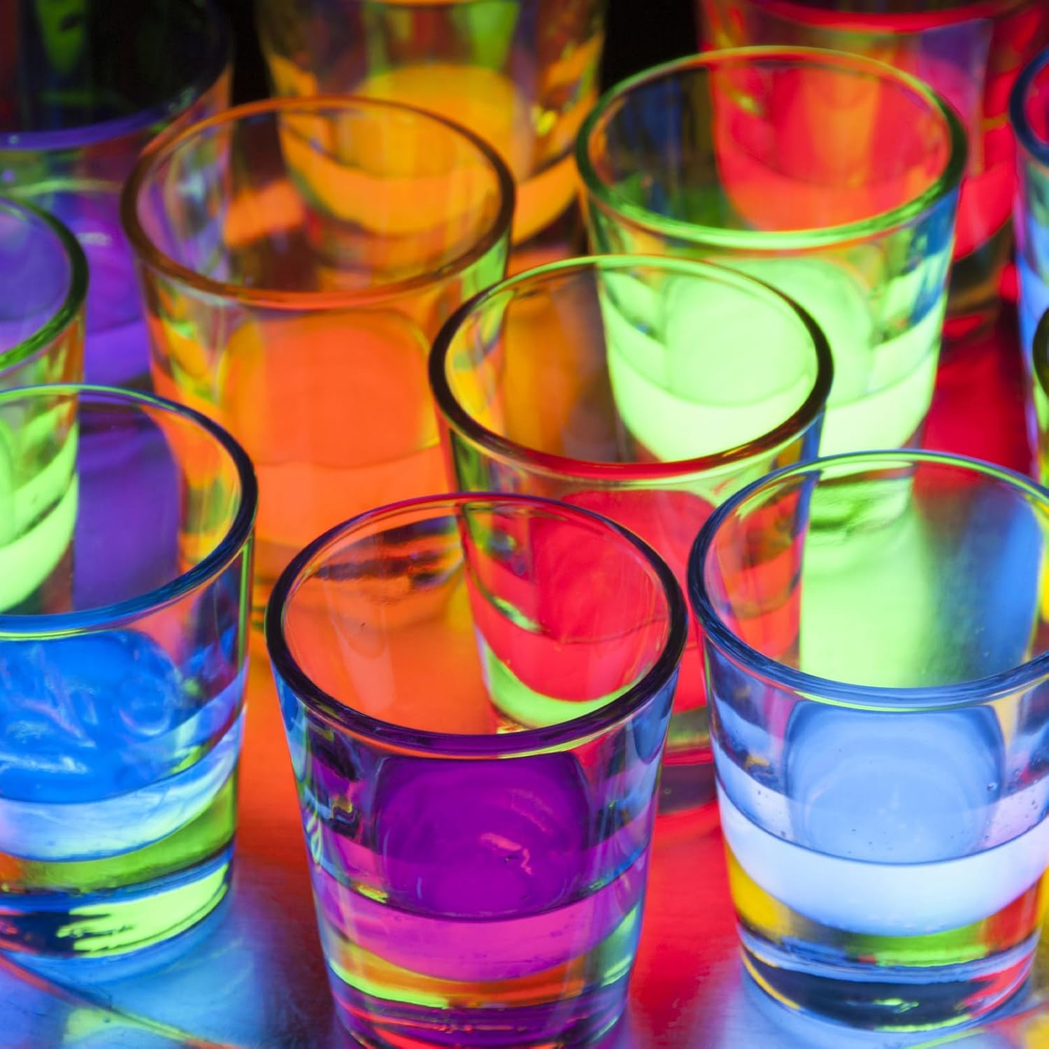 25 Pack LED Coaster for Drinks White Light Up Bar Coasters for Bottles, Glasses, Party Decor
