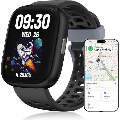 Fitness Tracker No APP No Phone Needed, Compatible with Apple Find My
