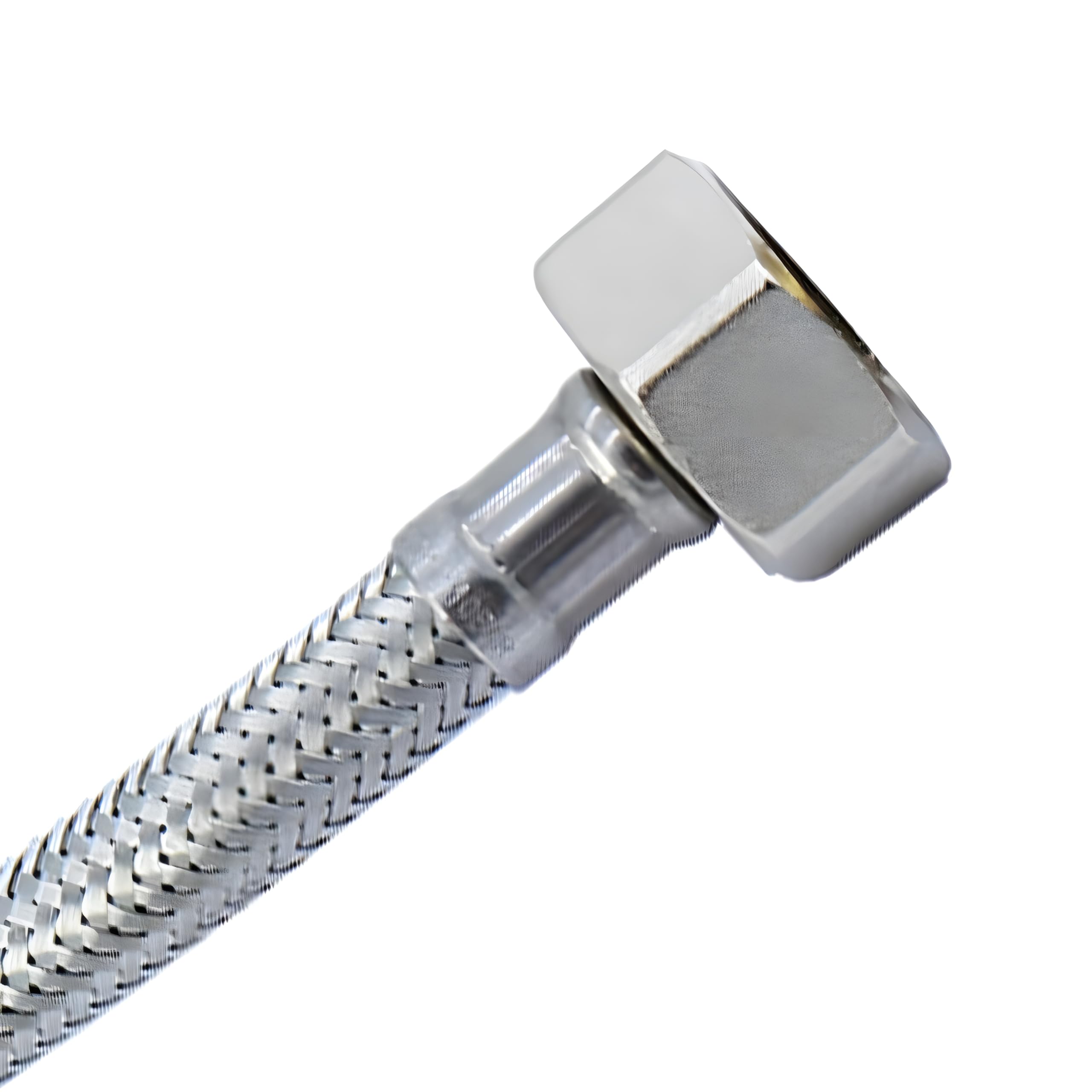 Expansion Vessel Hose 1 Metre Length 3/4″ Male to 3/4″ Female, Stainless Steel, 1 meter - Image 2