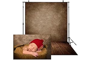 Allenjoy Soft Brown Fabric Wall Backdrop for Photography