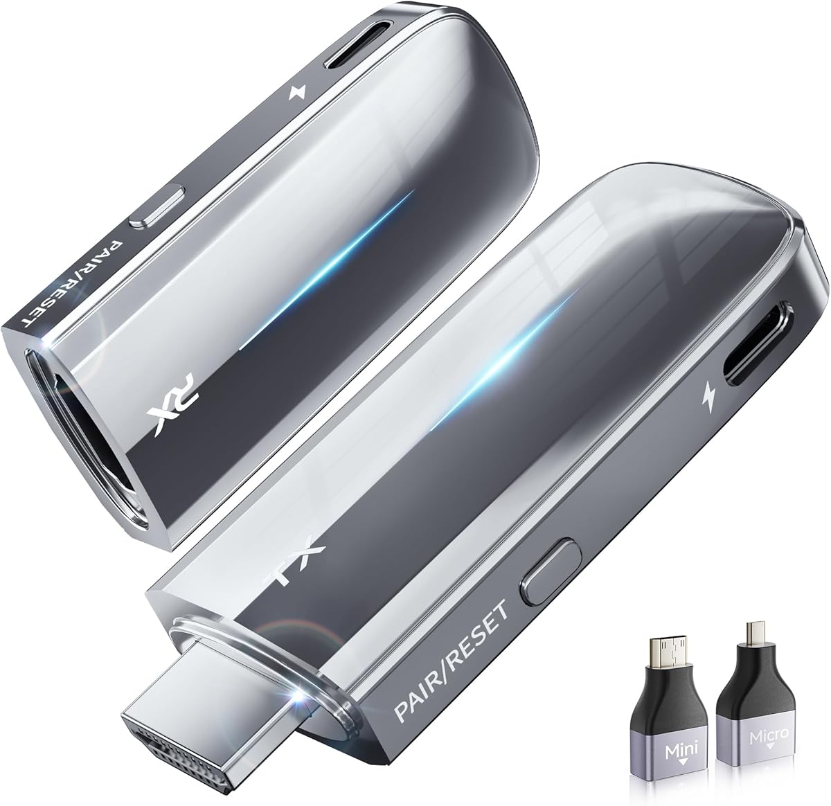 2026 Upgraded Wireless HDMI Transmitter and Receiver 328FT/100M, 4K Decode 1080P@60Hz Ultra HD Video Output, LED Display Plug&Play 5G+2.4G for Video and Audio to Monitor from PC/Projector/TV Box : Electronics