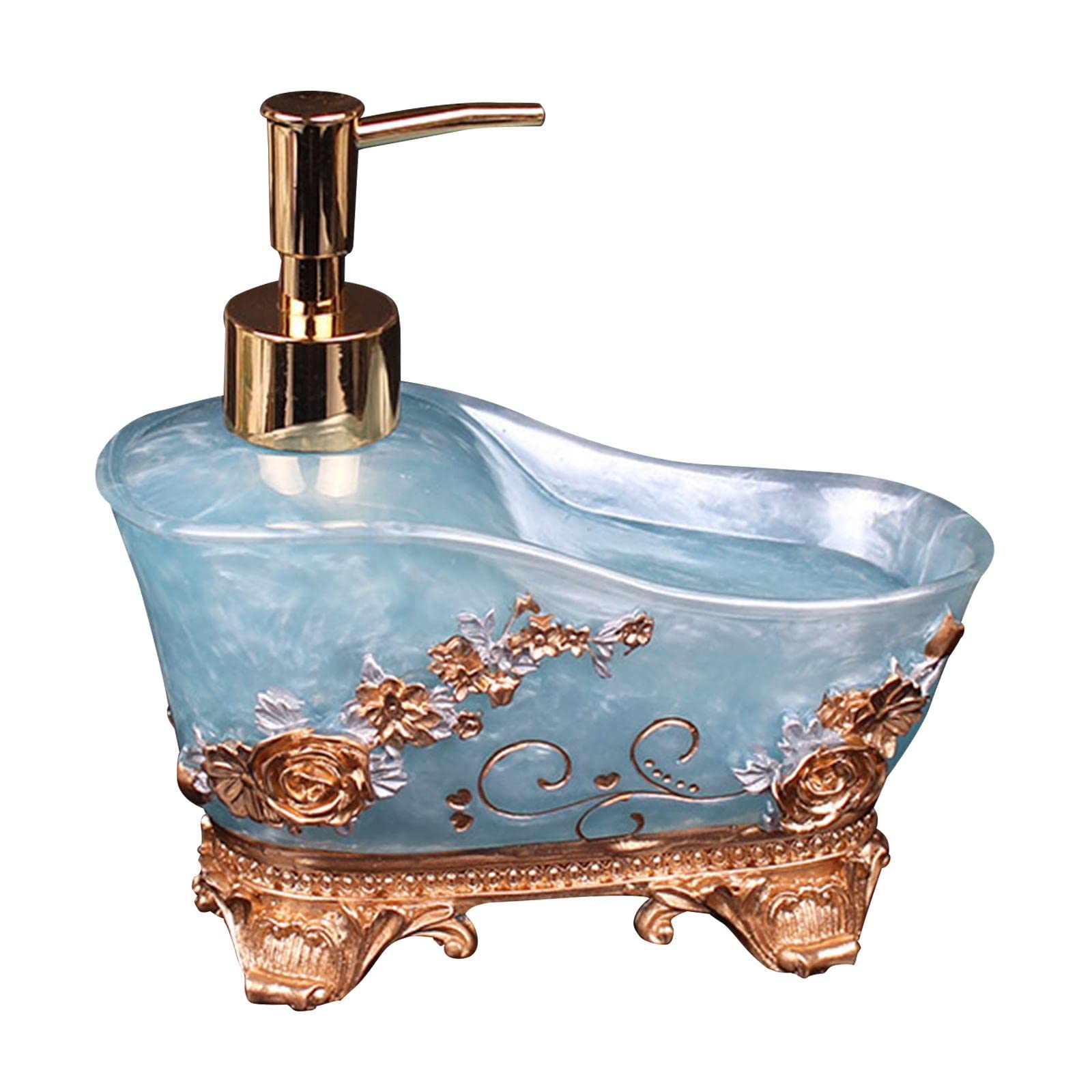 Elegante Dispenser di Sapone per Uso in Cucina E Bagno, Blu