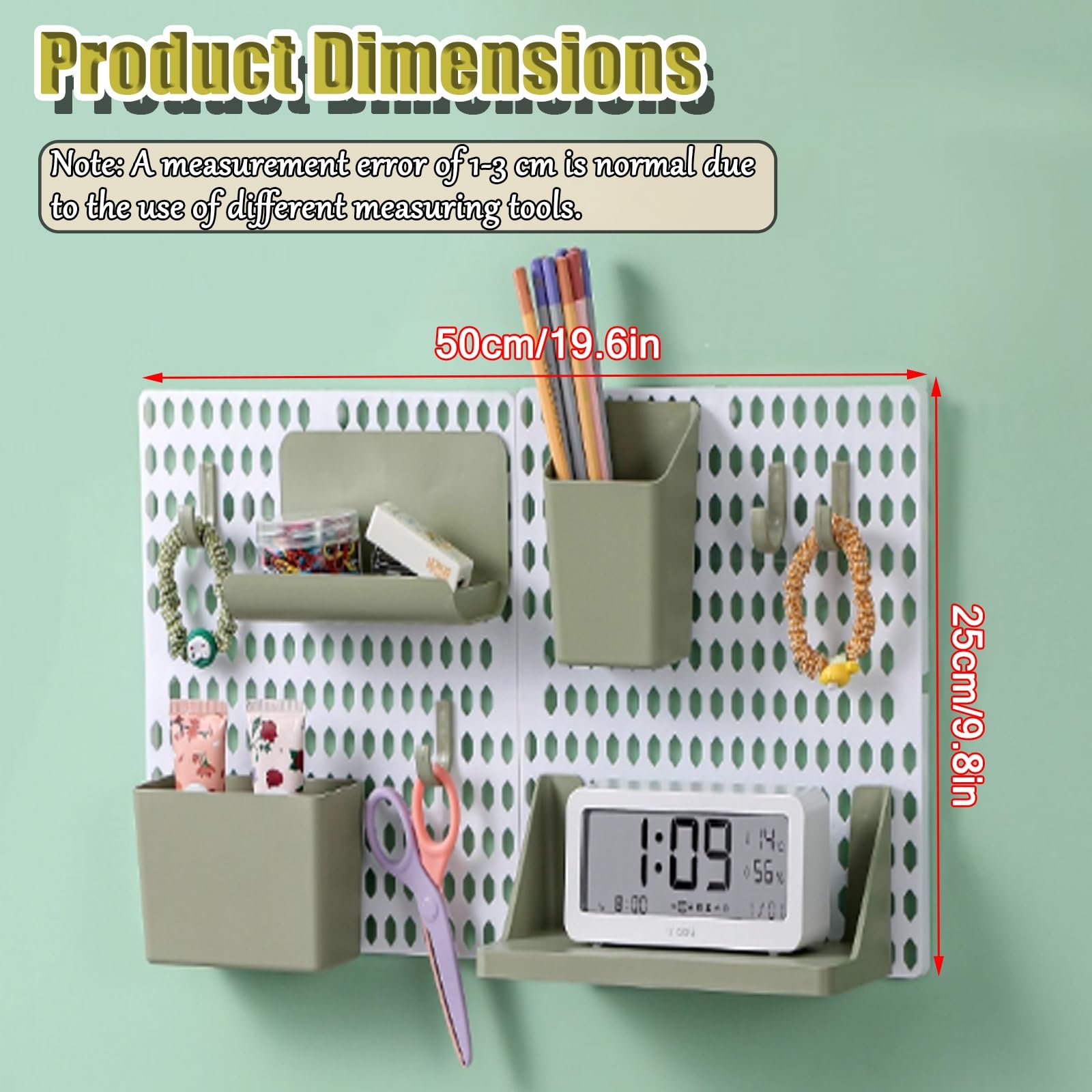 Pannello a parete regolabile Pegboard Kit Versatile bianco e nero nizer per Worhop 50x25cm Multi Use Sto Solut per strumenti e accessori