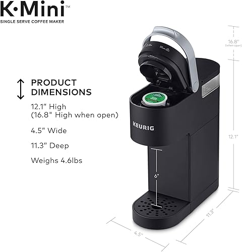 Miniatura 8 de Keurig K-Mini - Cafetera de una sola porción con cápsulas K-Cup de té verde Bigelow, caja de 24 unidades (paquete de 4)