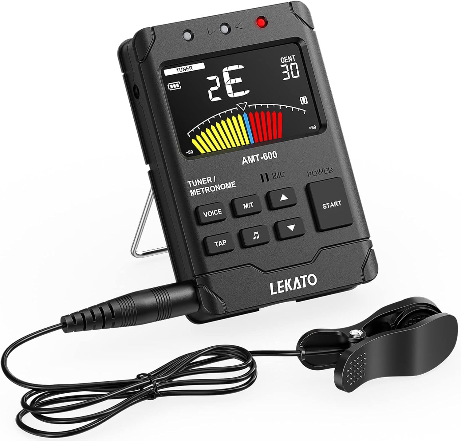 Metronome Tuner, LEKATO Rechargeable Digital 3 IN 1 Tuner Metronome for
