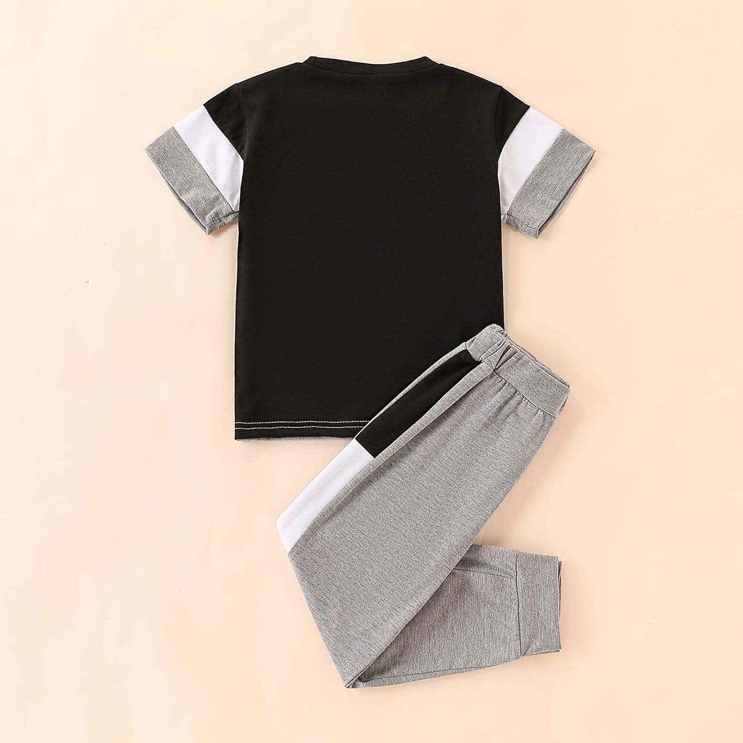 Boys Clothes Size 4-13 Years Short Sleeve T-Shirt & Pants 2-Piece Set Casual Boys Summer Fall Outfits Set - Image 7