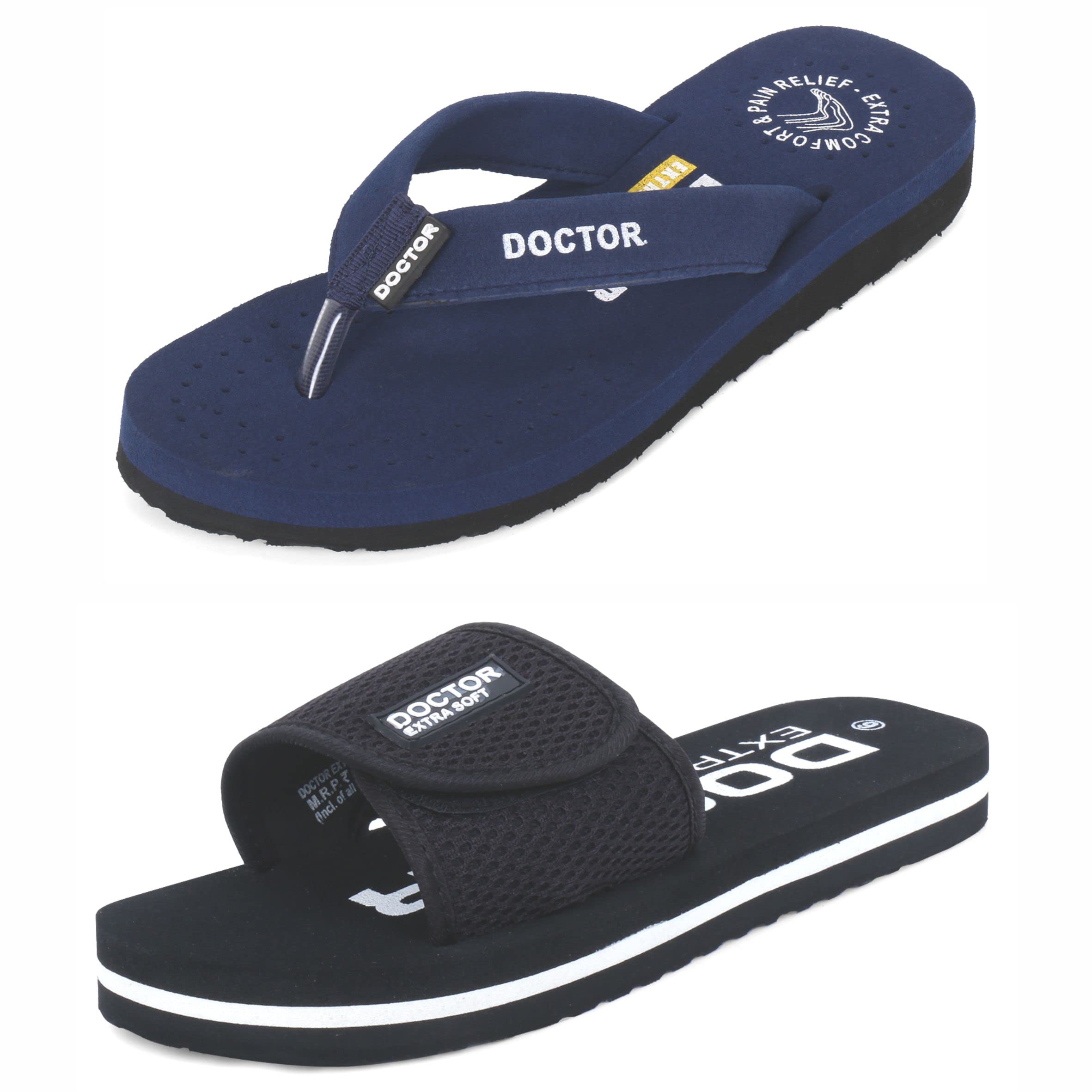 DOCTOR EXTRA SOFT Womens Orthopaedic and Diabetic Adjustable Strap Comfort Ortho Fit Dr Flipflops and House Slippers for Women’s and Girl’s Slides D-16 & D-17 (B0B9Y9KZGT) Amazon Price History, Amazon Price Tracker