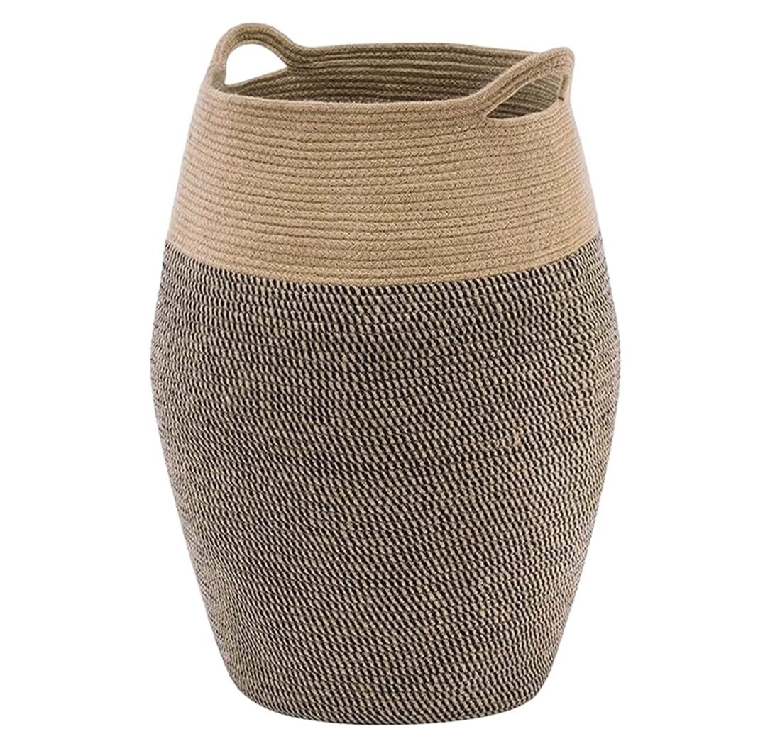 Laundry Basket Hamper Baskets Laundry Hamper Basket For Living Room Woven Dirty Clothes For Spaces(E)