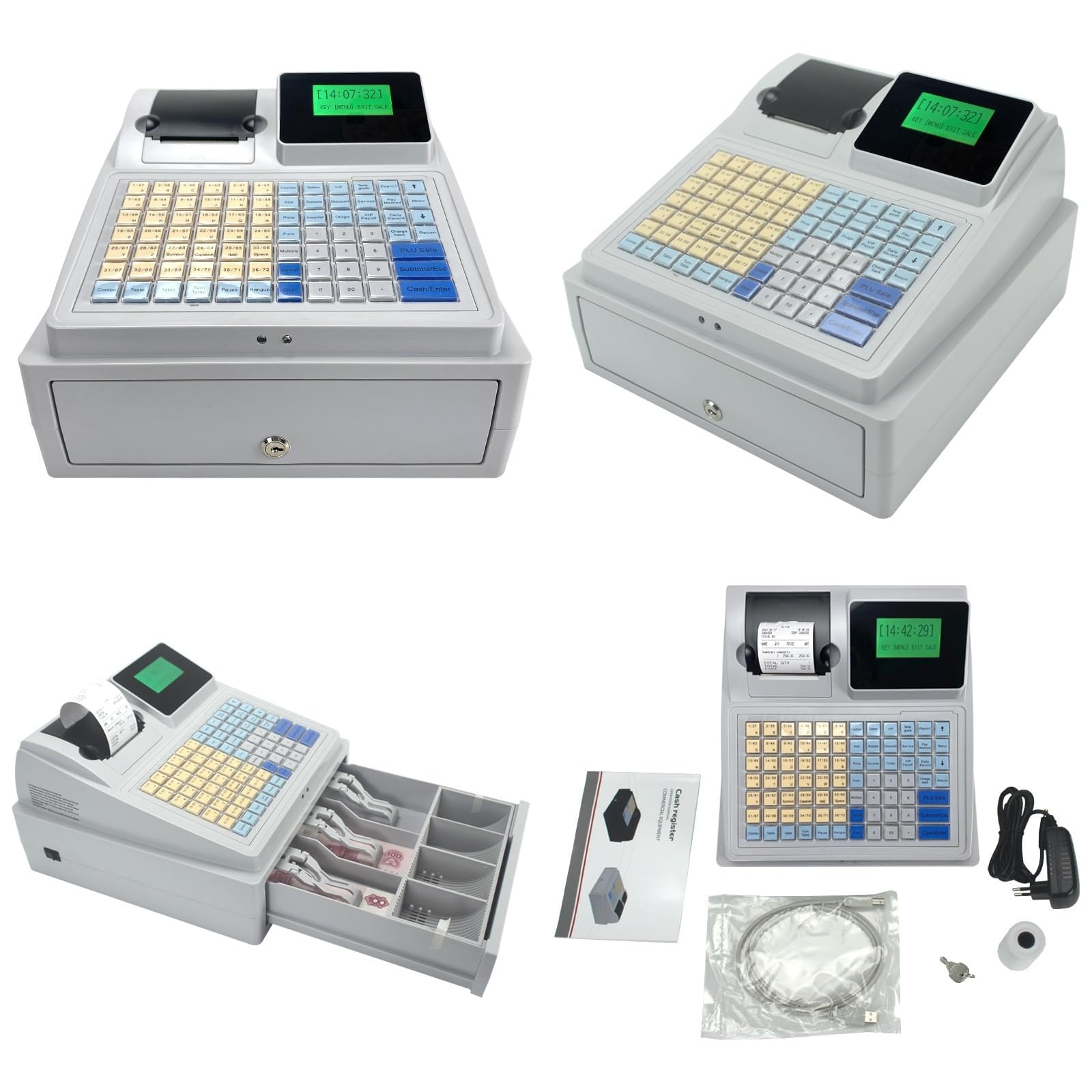 Amazon.co.jp: レジスター 業務用 小型 インボイス、ーLEDディスプレイ