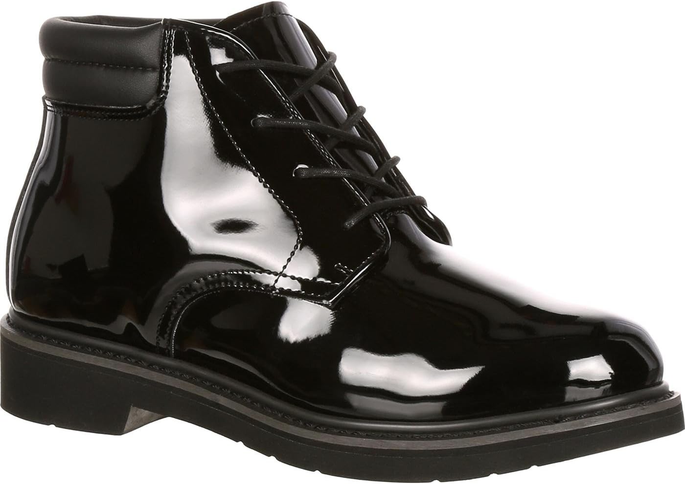 ROCKY Men's Dress Leather High Gloss Chukka Boots - Image 8