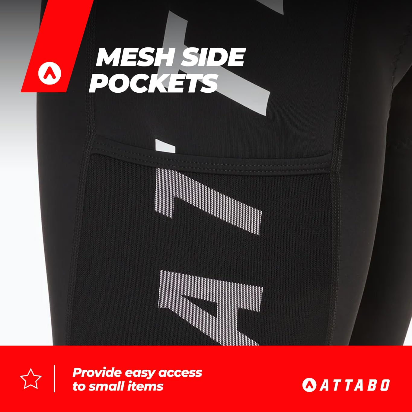 ATTABO Kirun Pro Bib Shorts Cargo Atb-b5ap007-blk - Shorty Mężczyźni