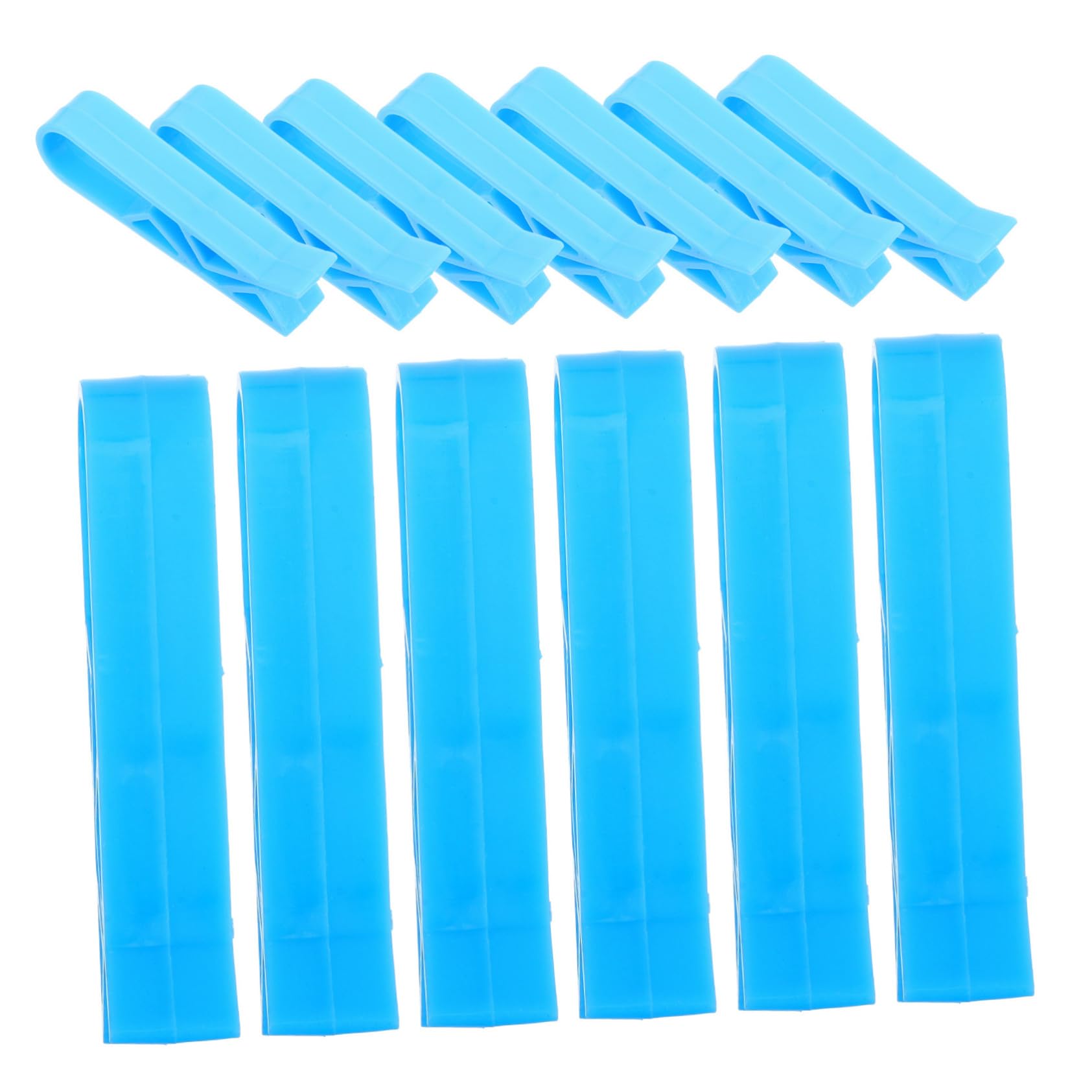 OFFSCH 100pcs Garbage Bag Holder Clips Plastic Trash Can Bag Clamps Easy Install Remove for Kitchen Bathroom Office