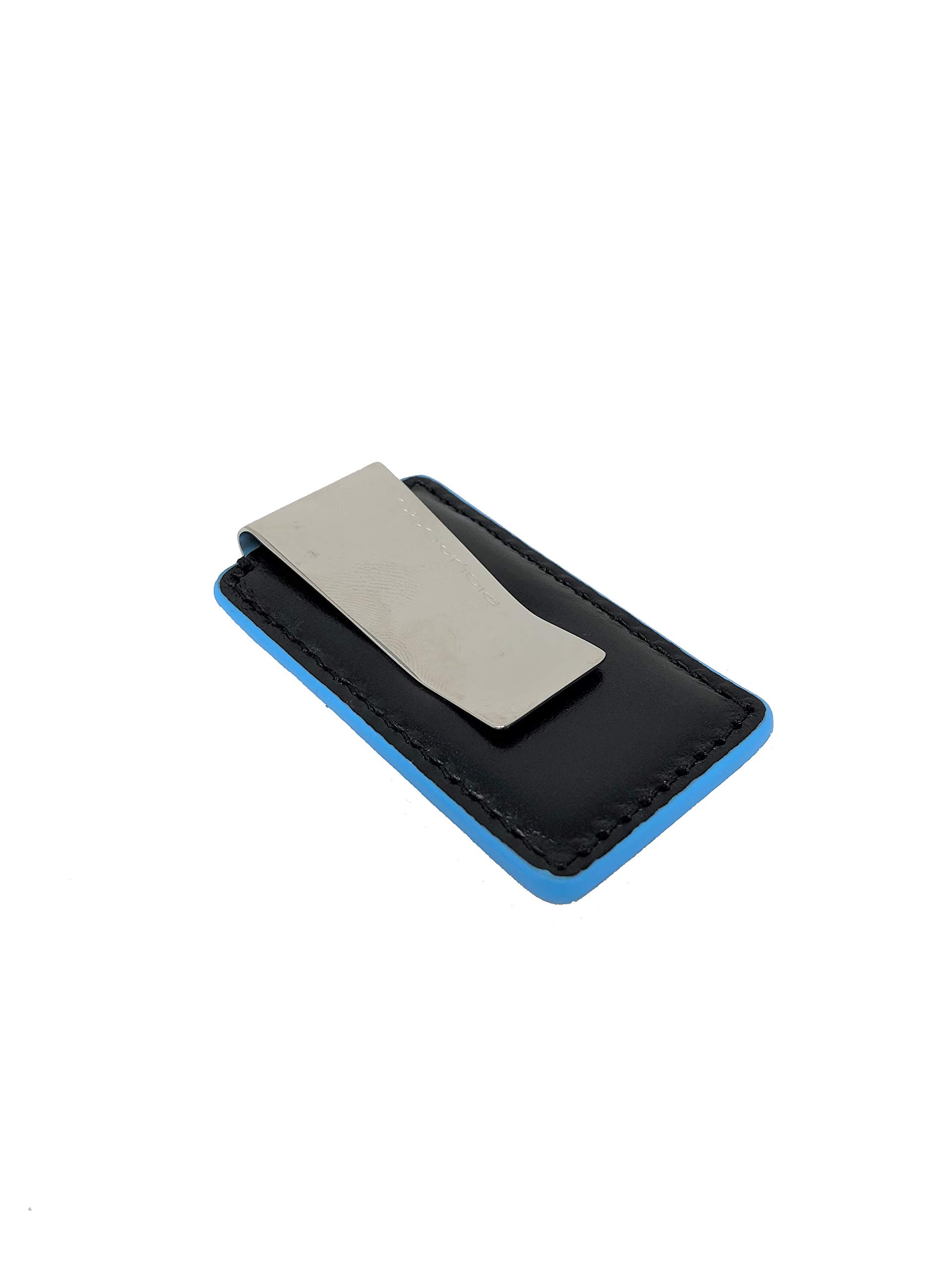 PIQUADRO – Ferma Banconote - In pelle – Blue Square – Unisex - Colore Nero